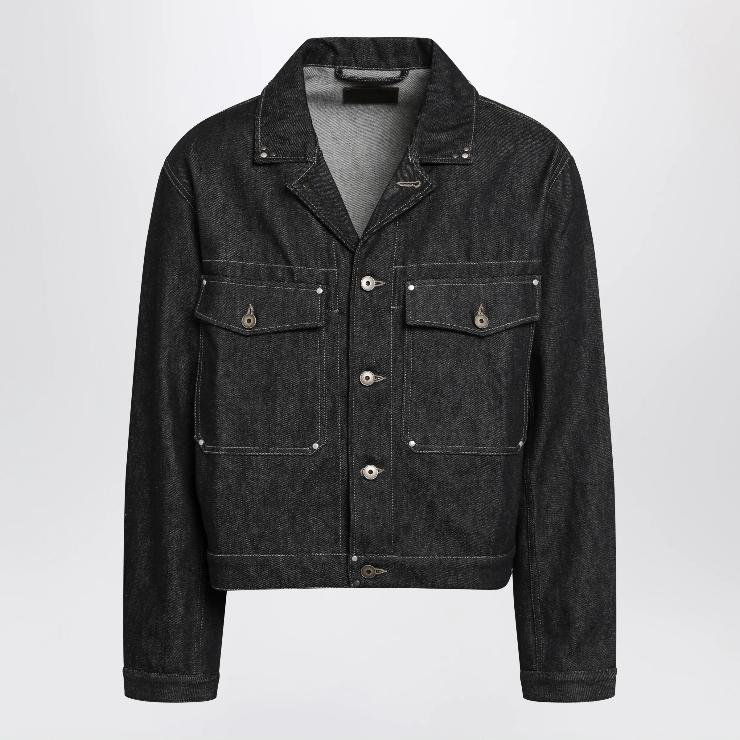 LEMAIRE Trucker denim jacket with contrast stitching
