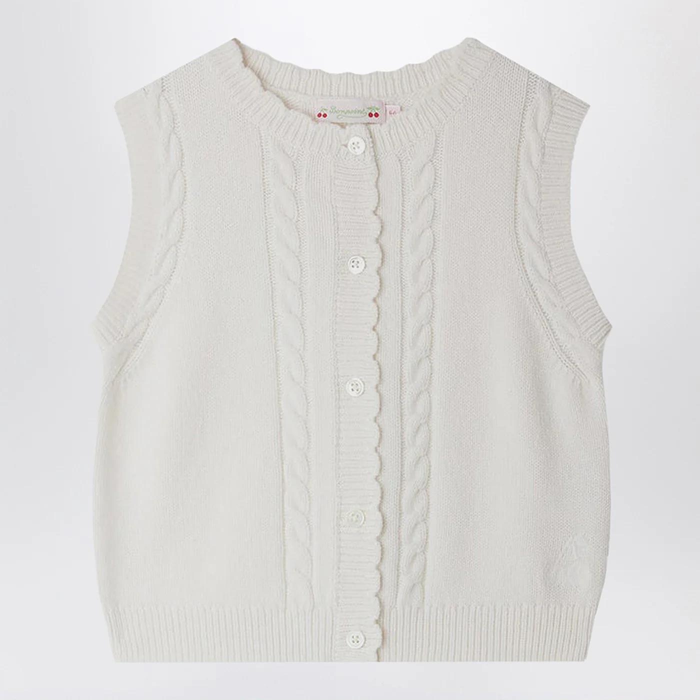 Bonpoint White Jobolene vest