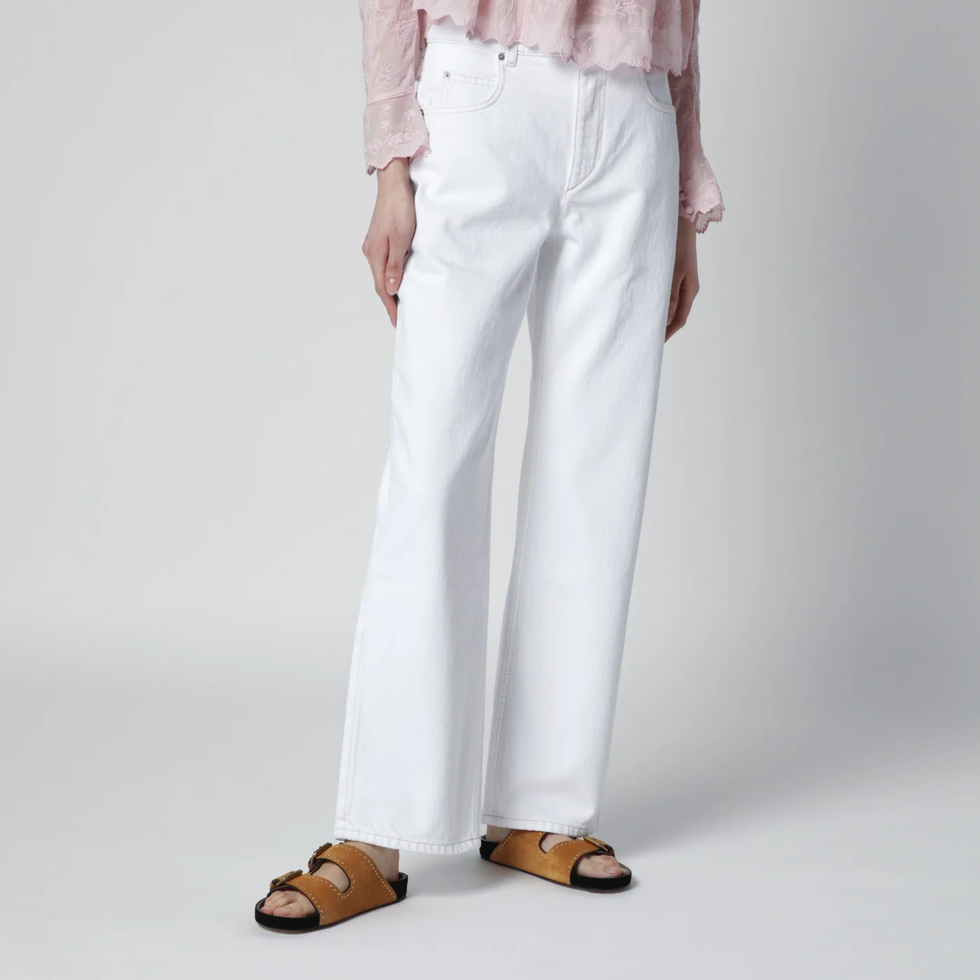 ISABEL MARANT White Dromie trousers