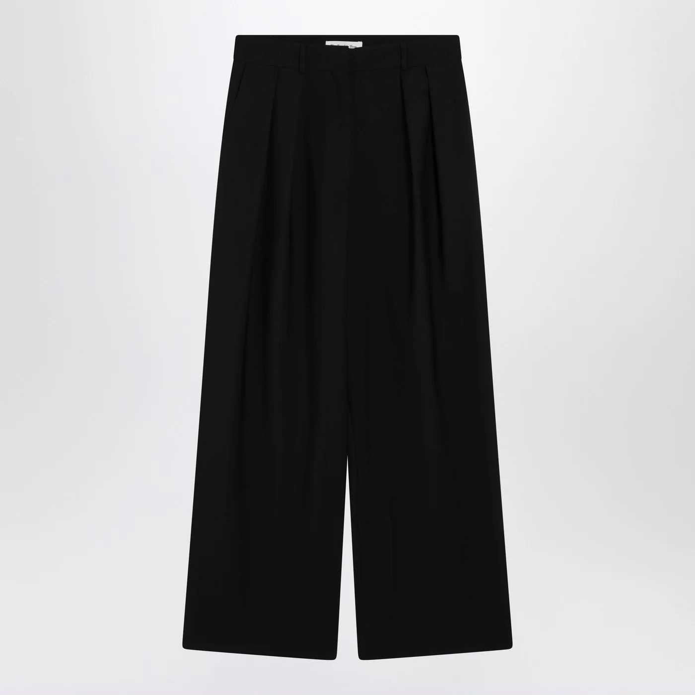 The Frankie Shop Black wide-leg Ripley wool-blend trousers