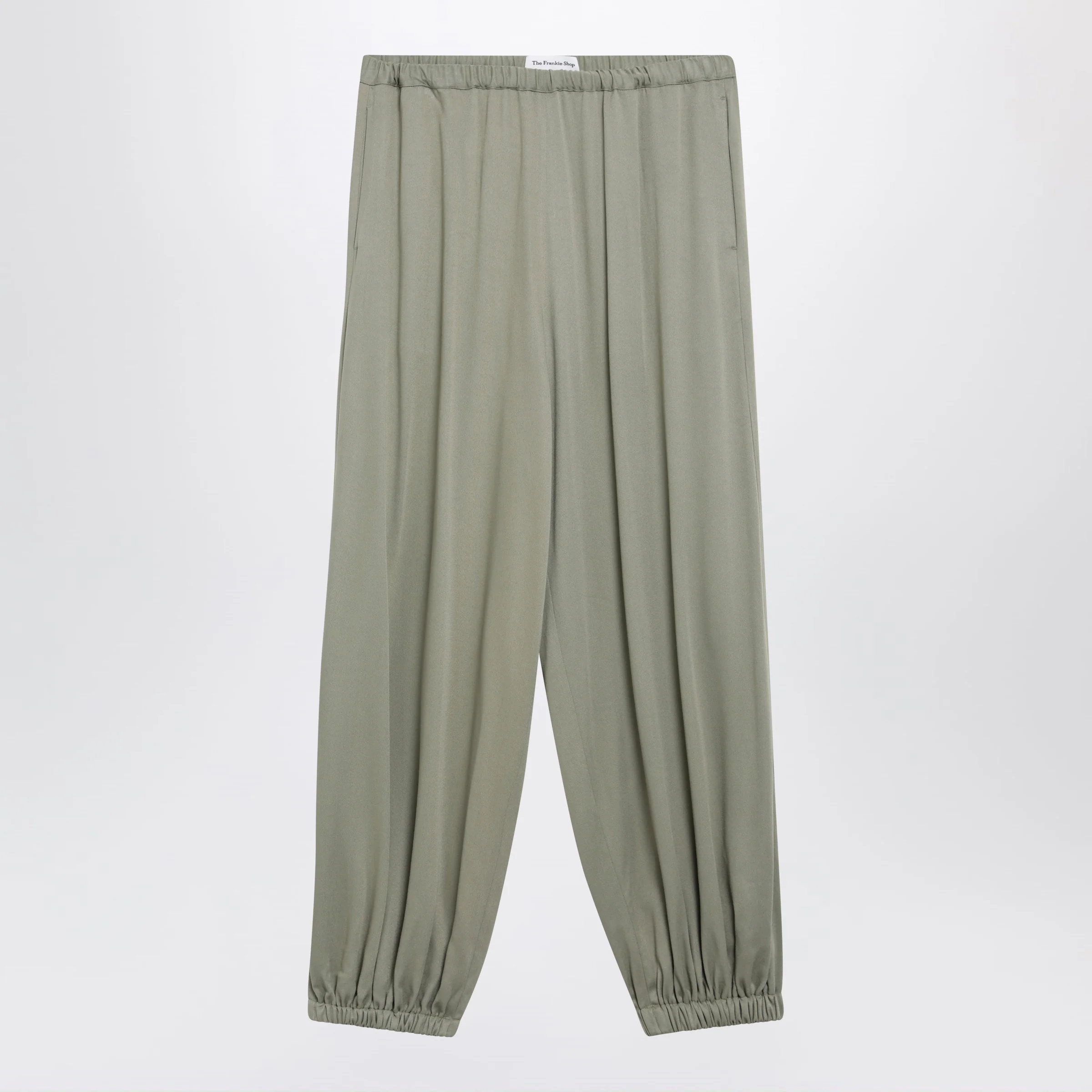 The Frankie Shop Isola balloon trousers in sage green