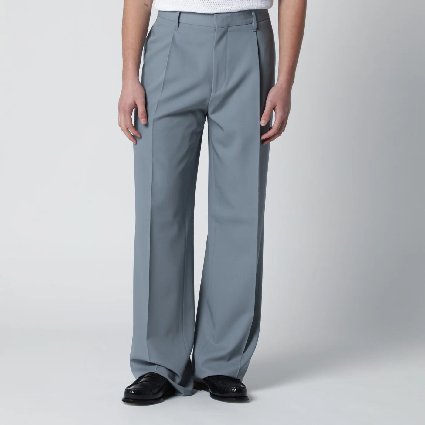 Lardini Grey wool trousers