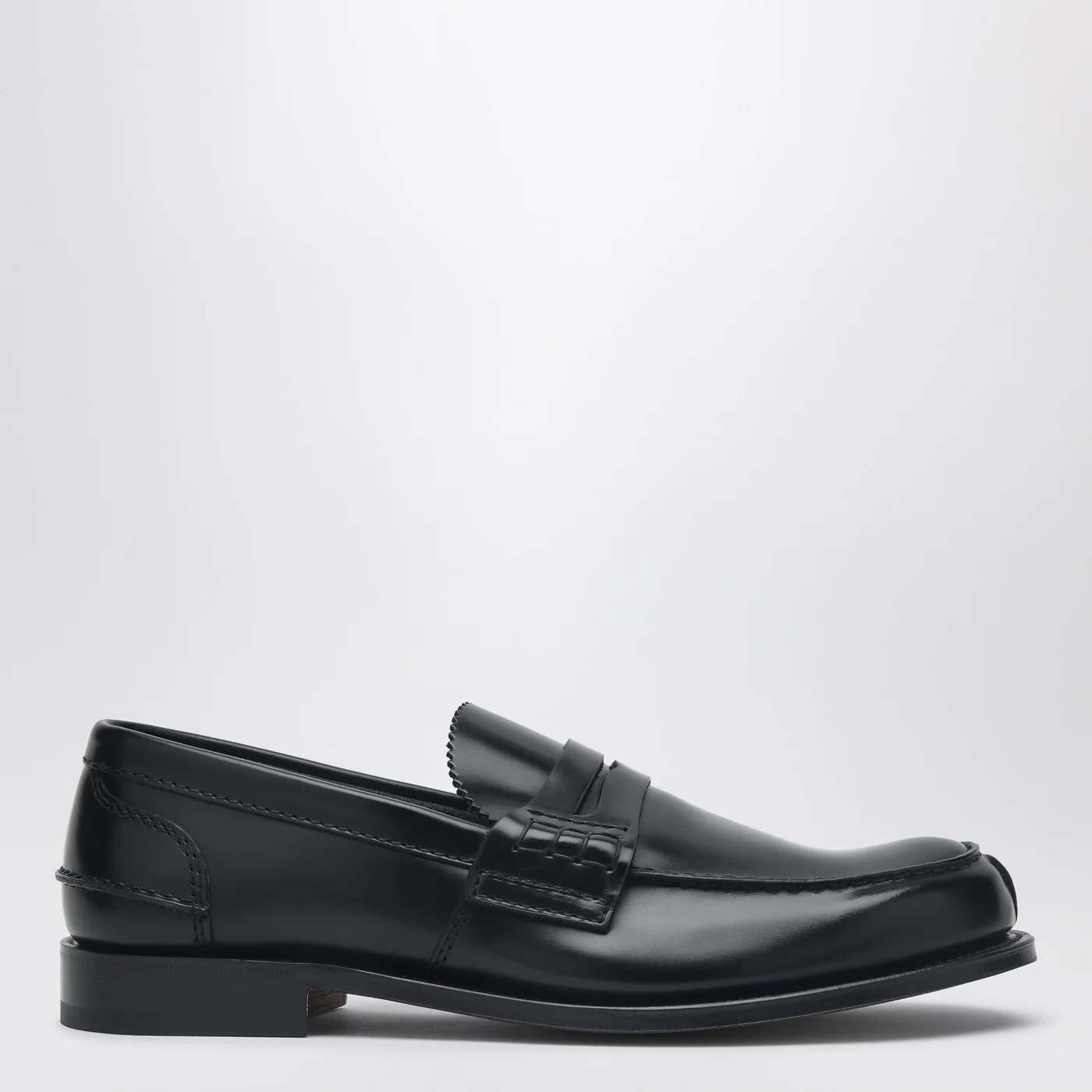 Church's Black shiny leather Pembrey loafers