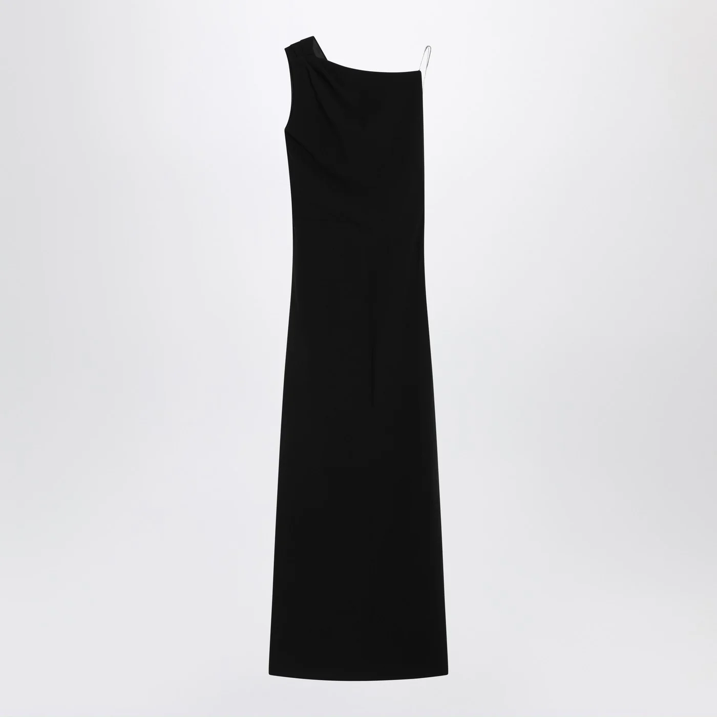Max Mara Pianoforte Long black cady bustier dress