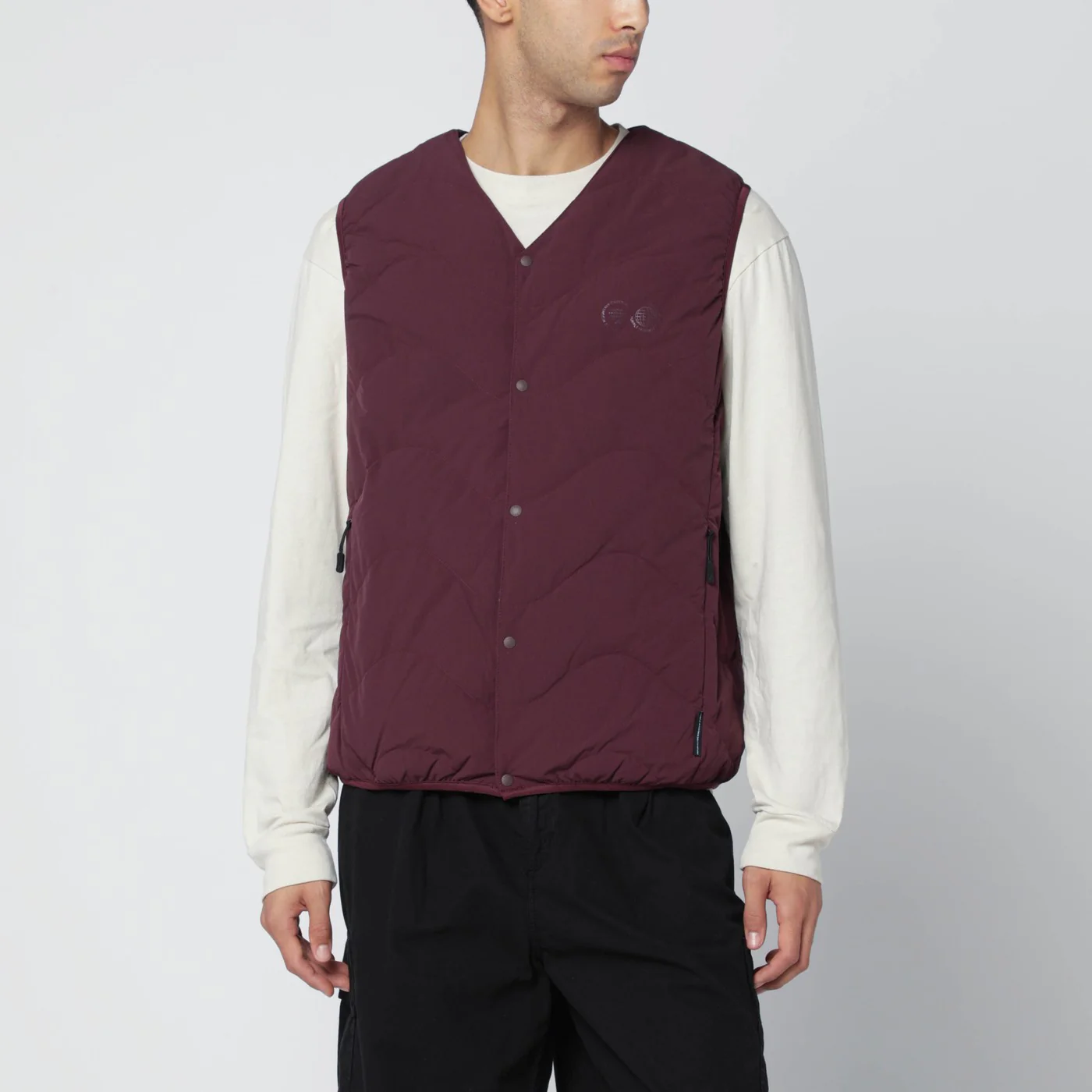 Purple Mountain Observatory Wine-colored nylon vest