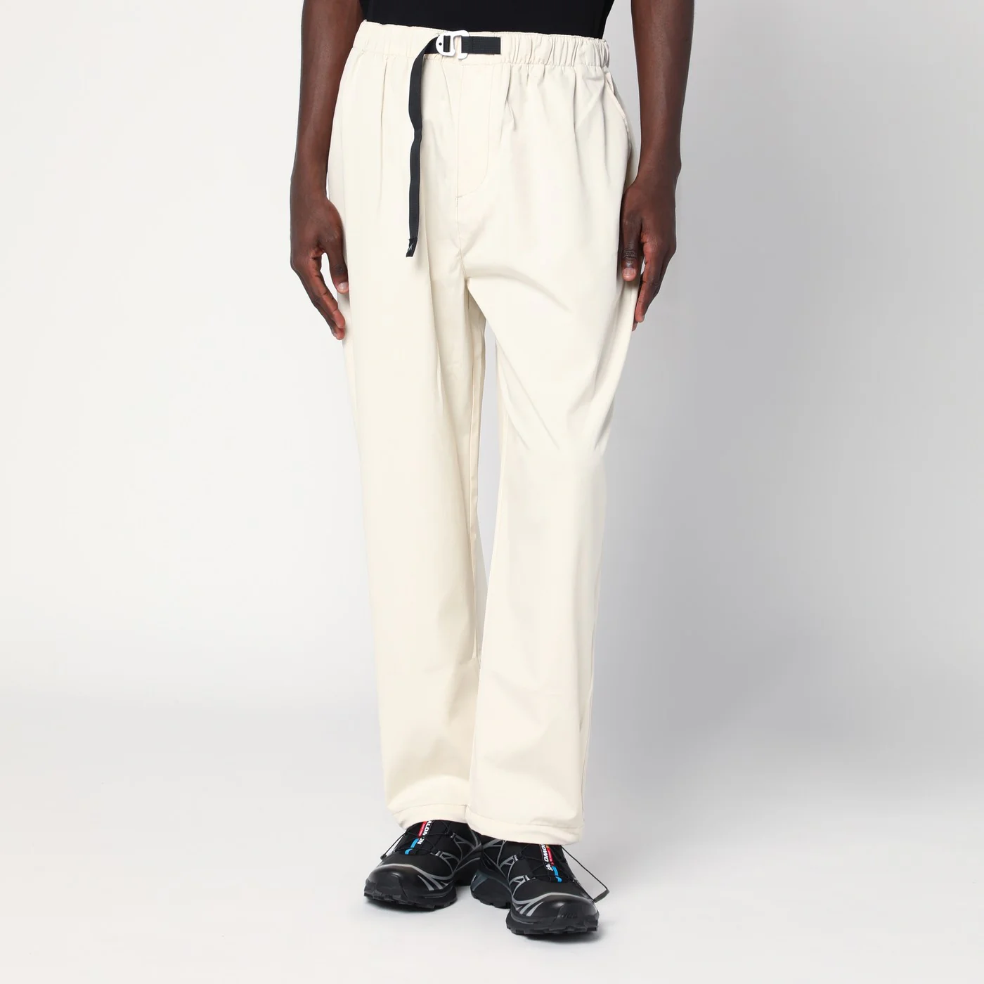 Purple Mountain Observatory Terrain cream-colored trousers in cotton-nylon blend