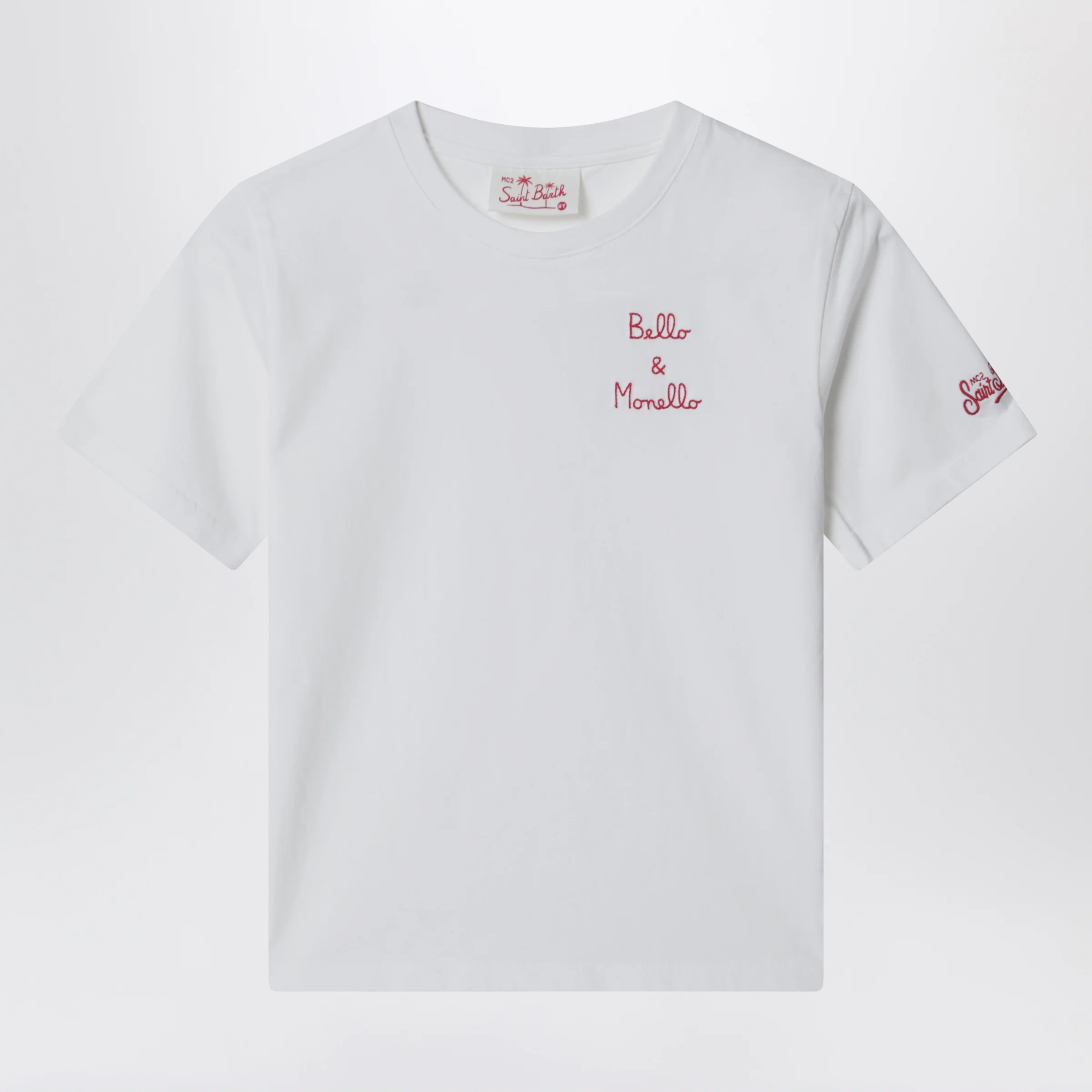 MC2 Saint Barth White T-shirt “Bello e Monello”