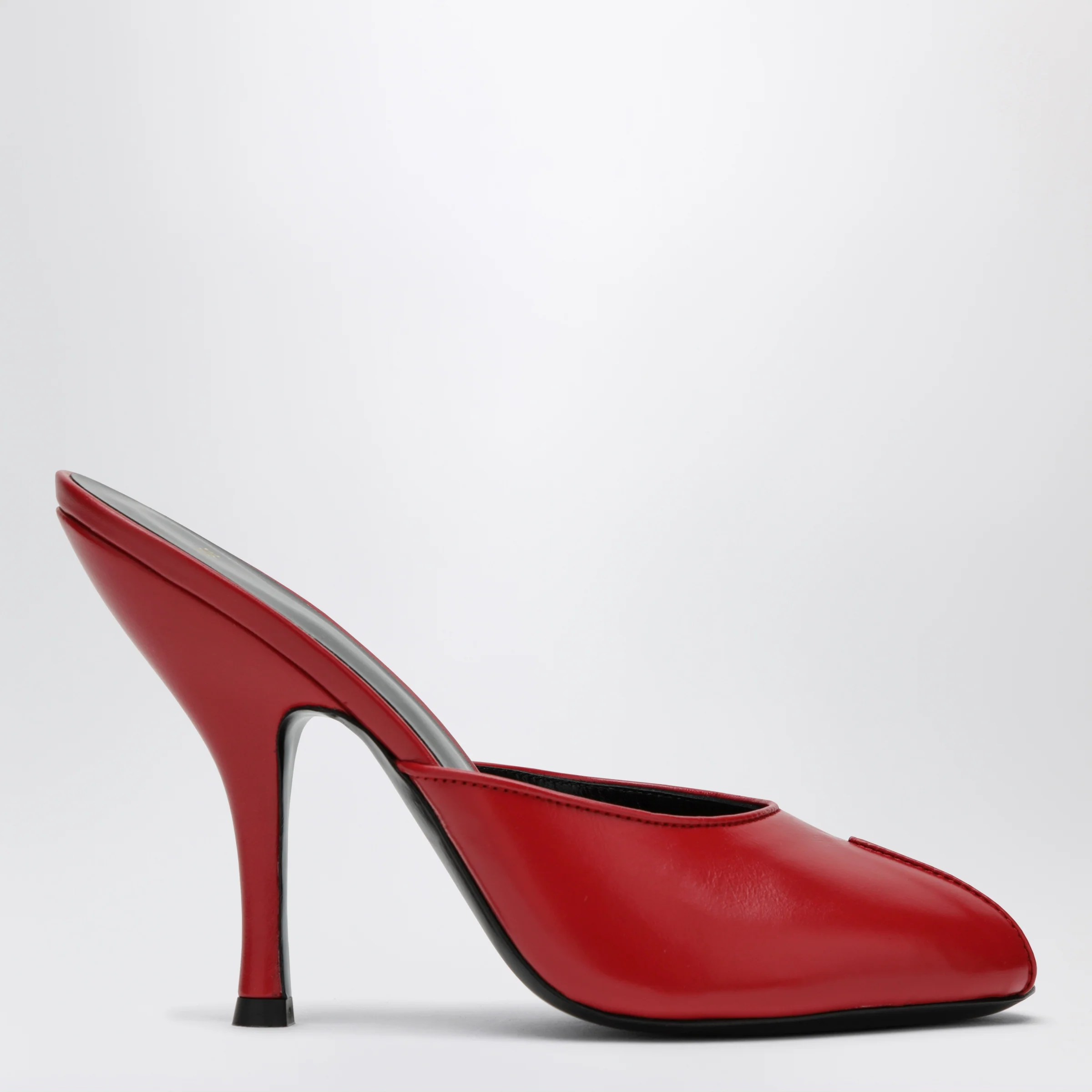 Jude Red Leather Date Mule