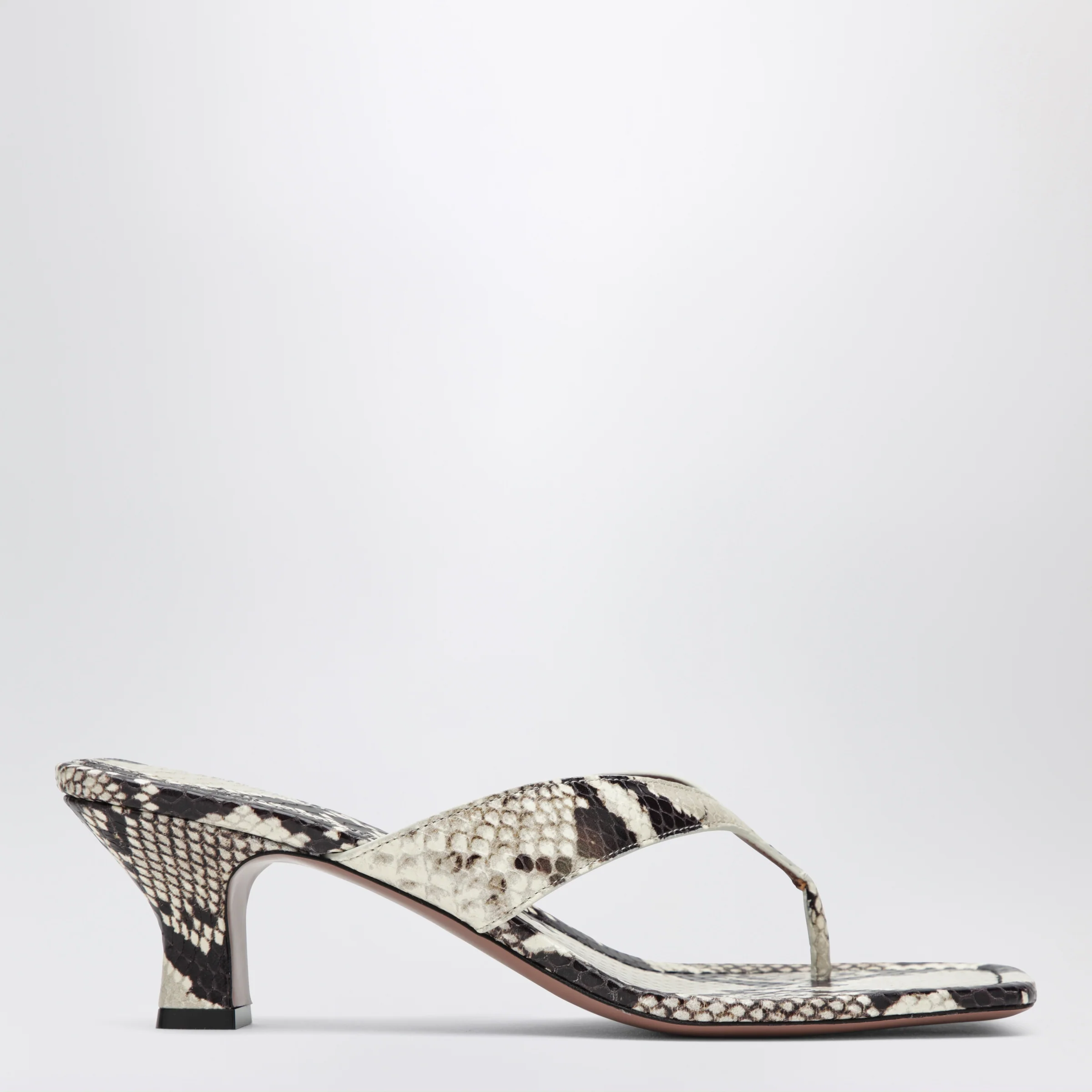 Paris Texas Python-print thong slides