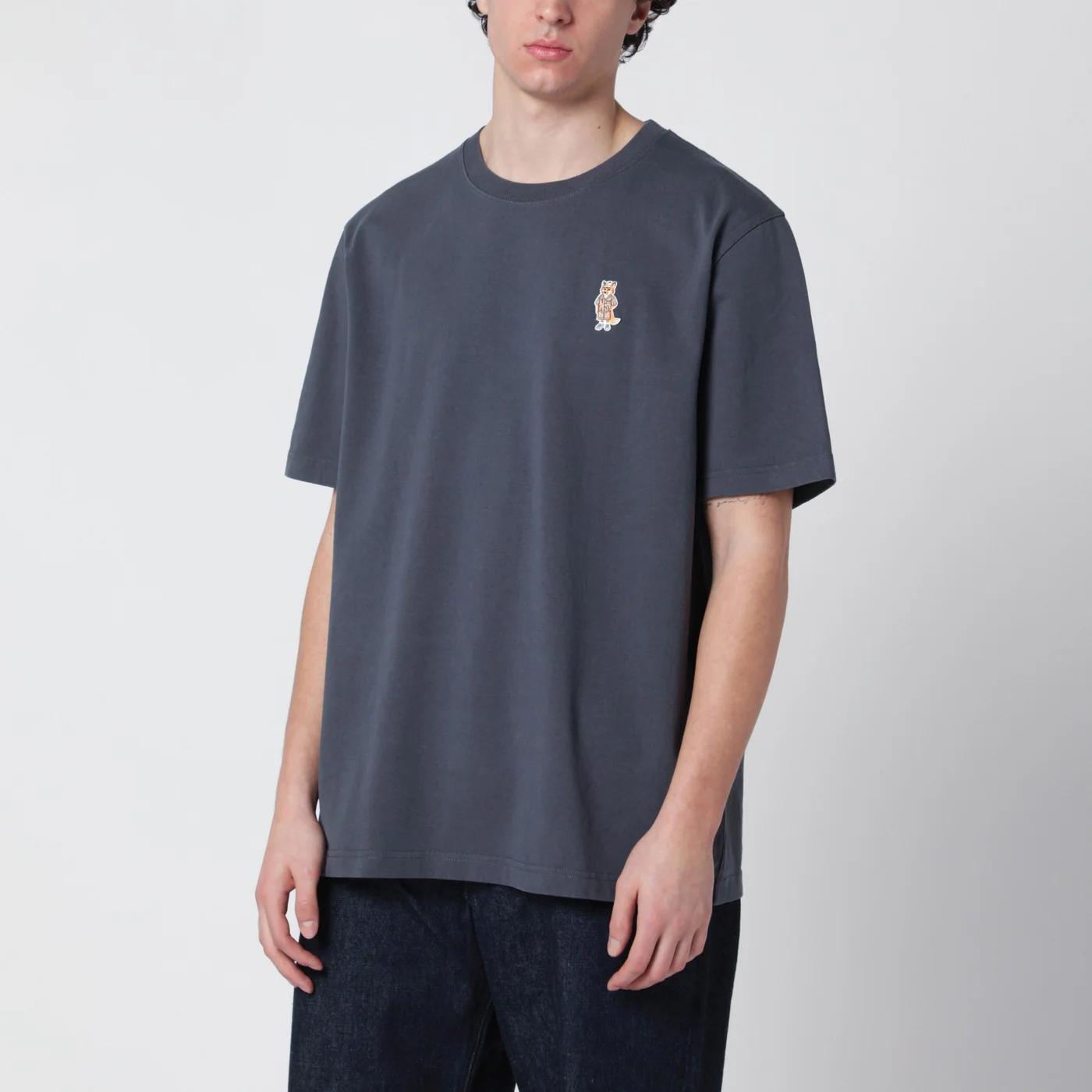 Maison Kitsuné Blue Dressed Fox Comfort-Fit T-shirt