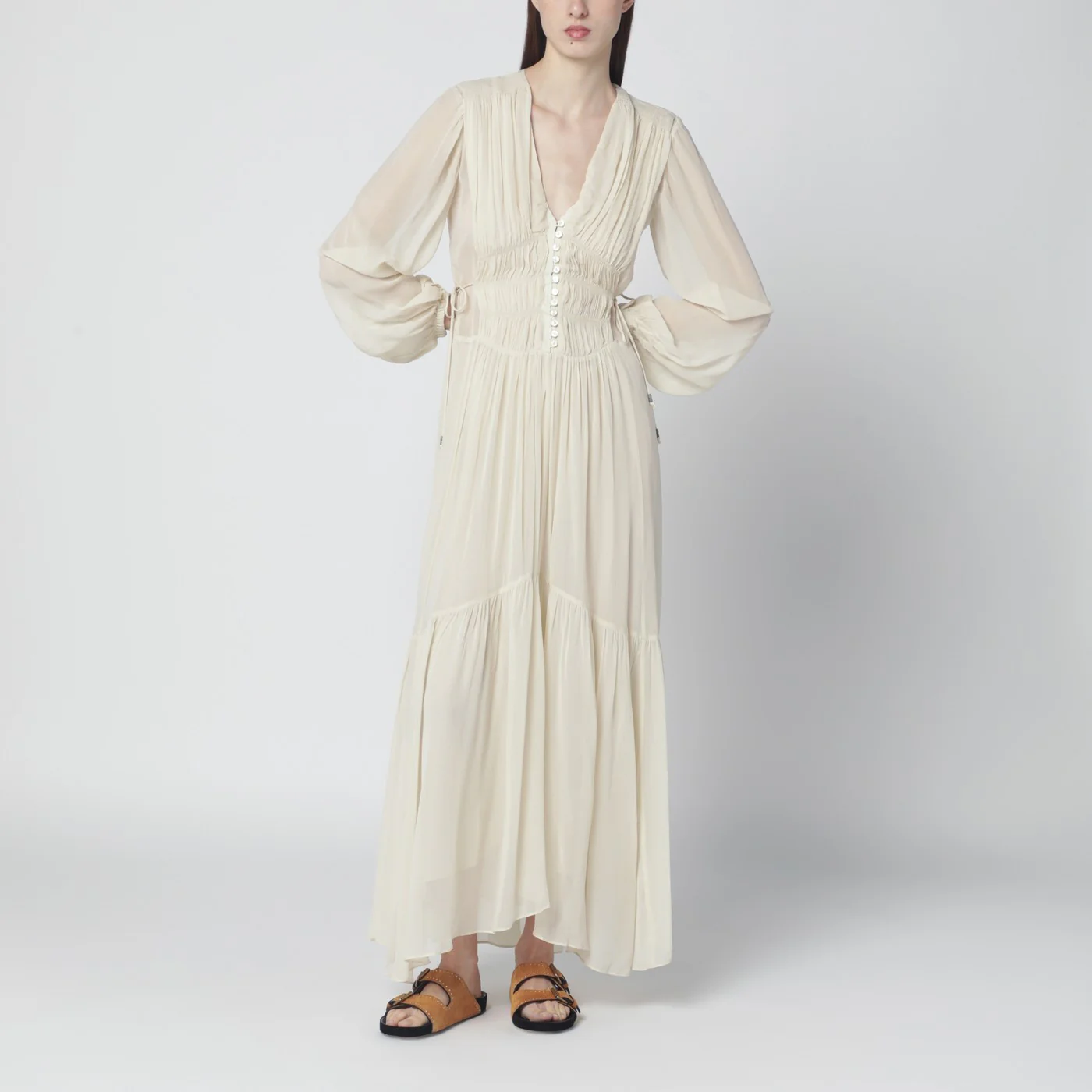 ISABEL MARANT Étoile Briane long ecru dress