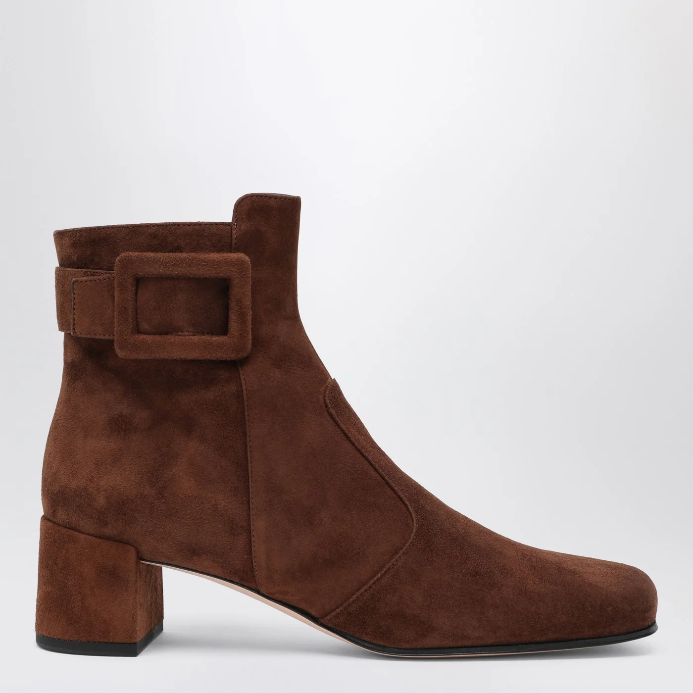 ROGER VIVIER Très Vivier ankle boots in brown suede