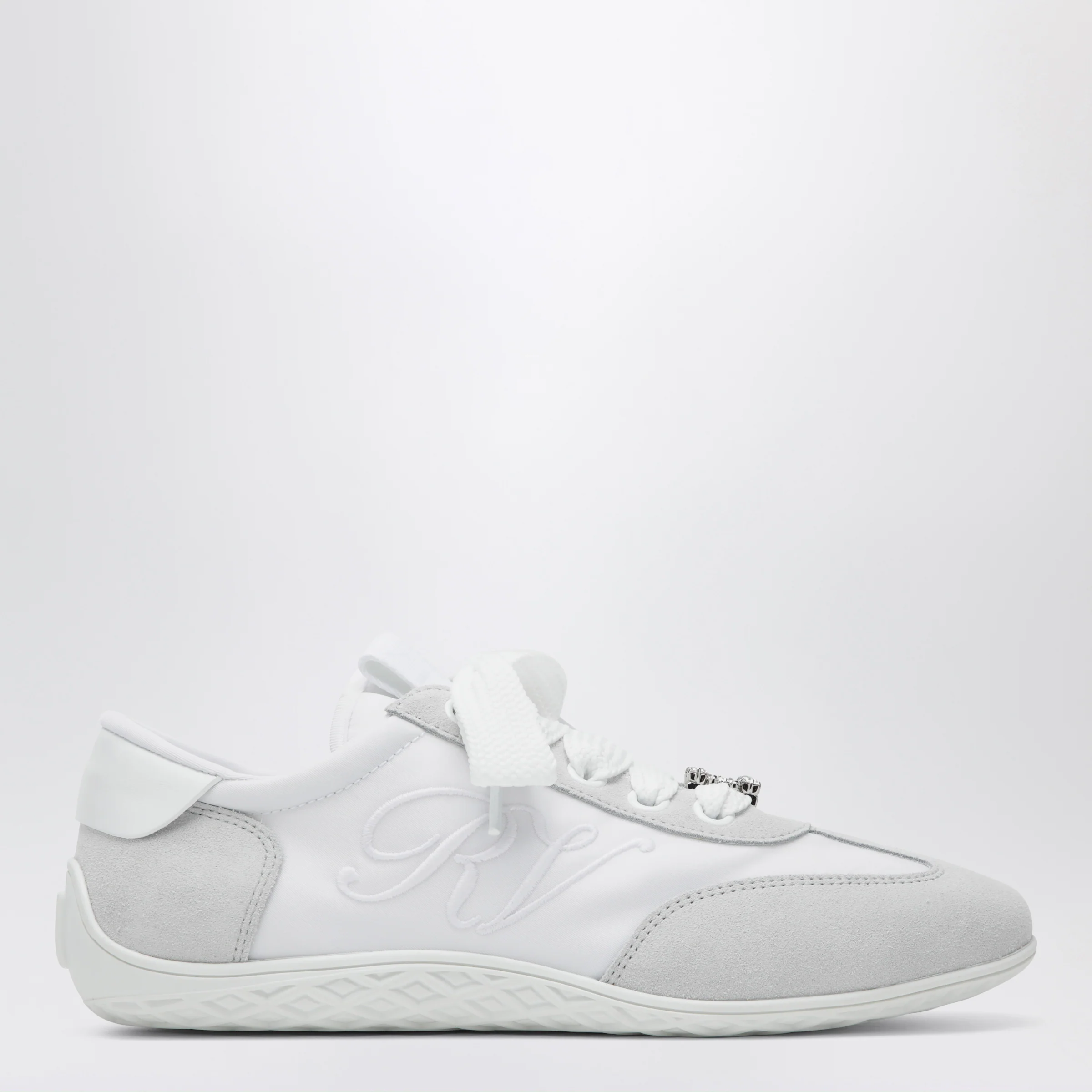 ROGER VIVIER Viv Low sneakers in white suede