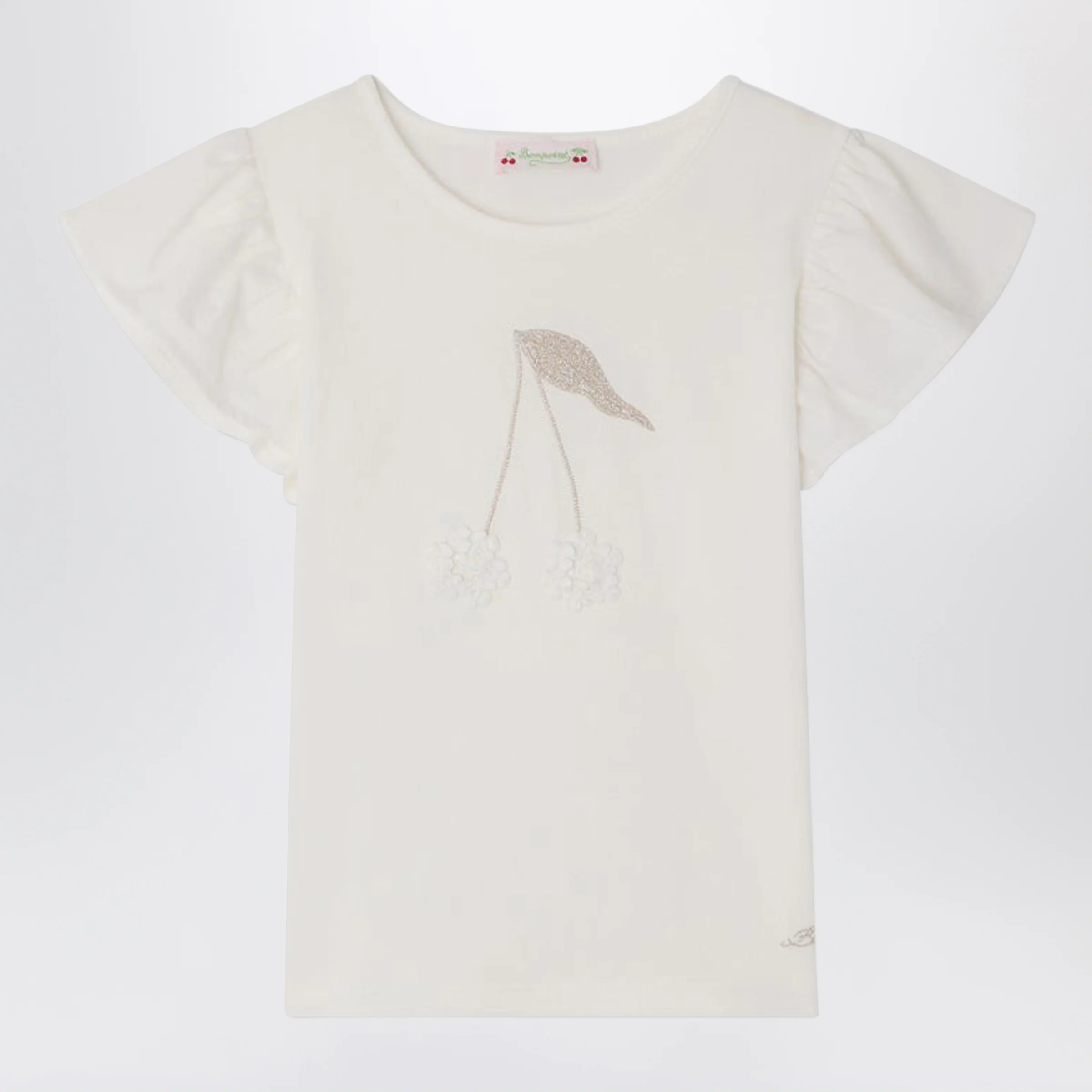 Bonpoint Emila white cotton T-shirt