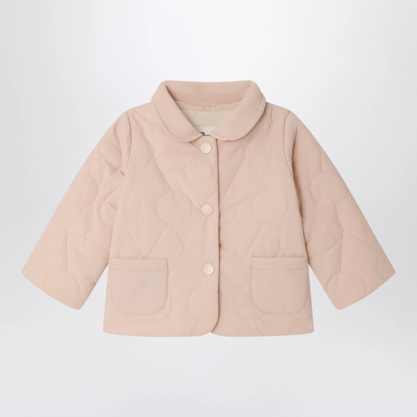 Bonpoint Luno light pink quilted jacket