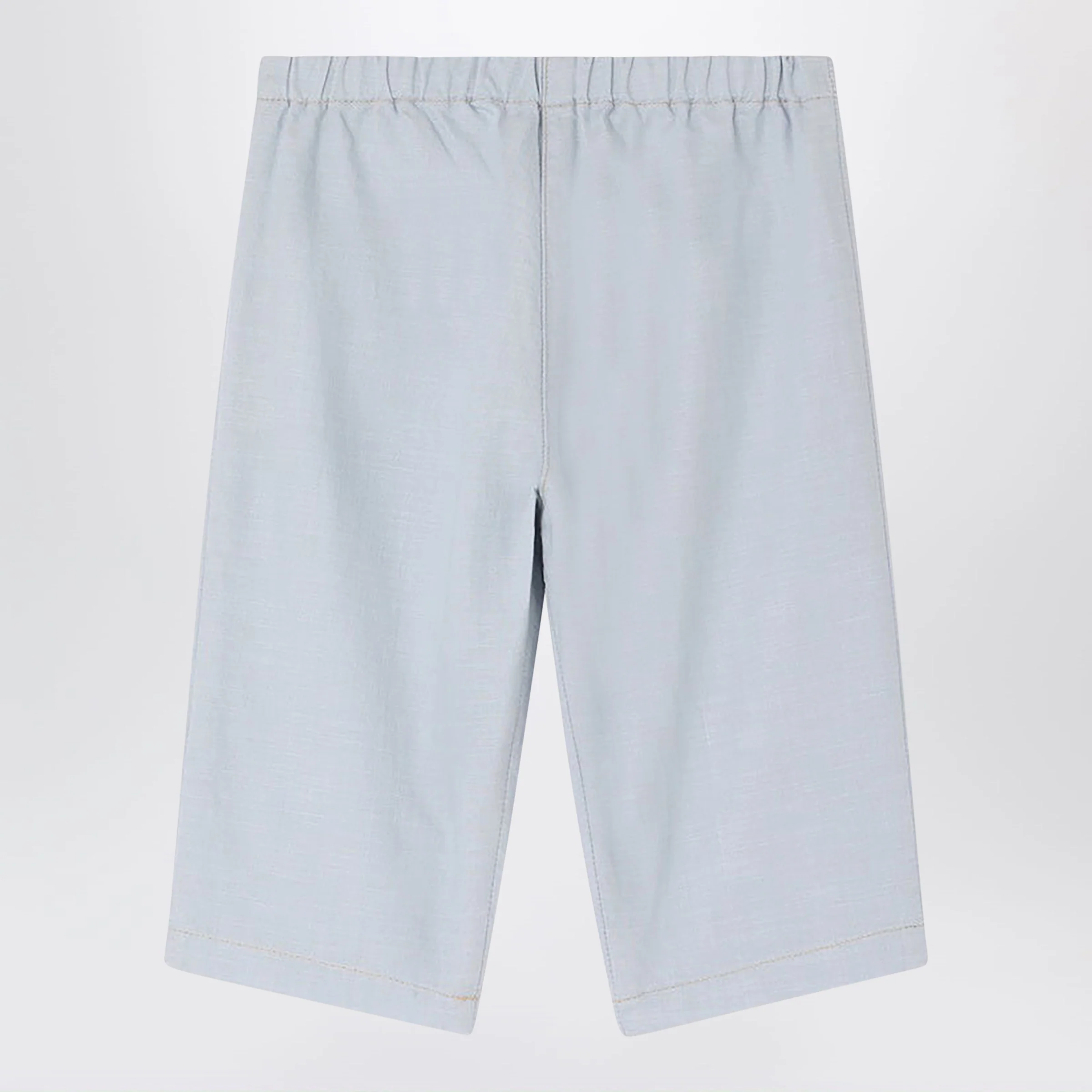 Bonpoint Bandy light blue cotton chambray trousers