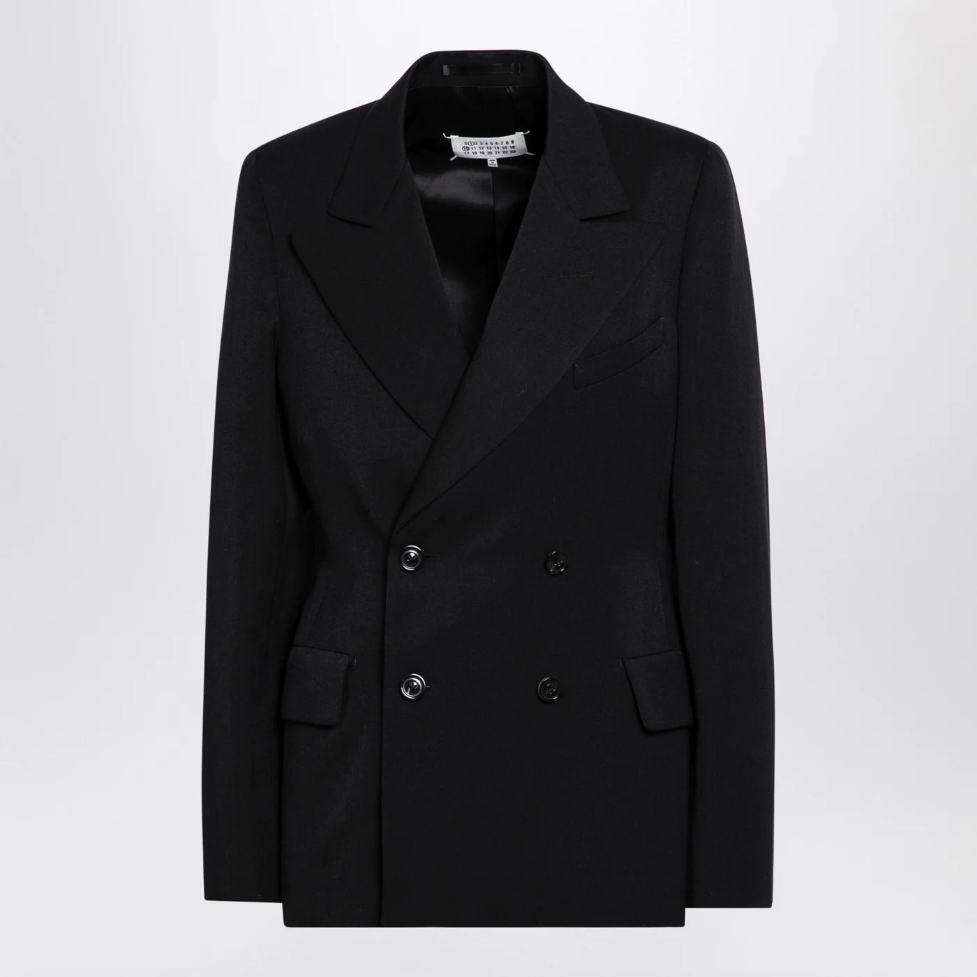 Maison Margiela Black double-breasted jacket in wool