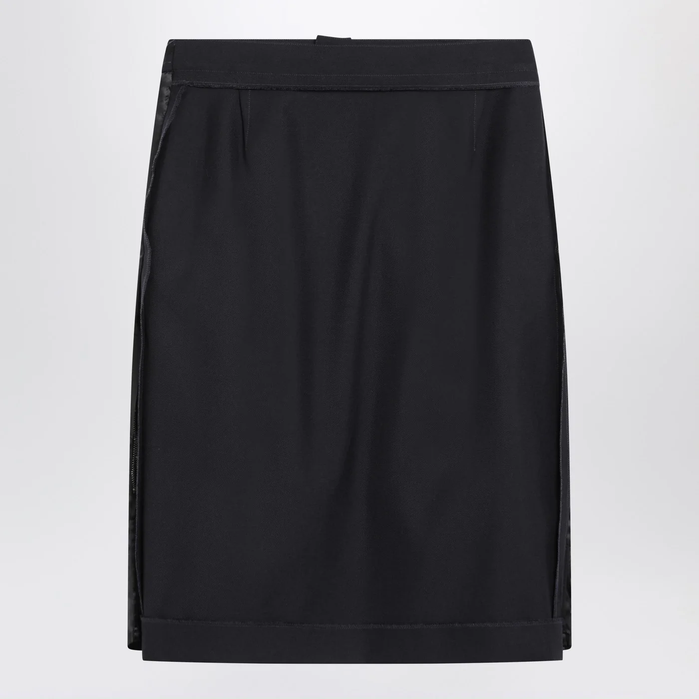 Maison Margiela Blue skirt with satin side panels
