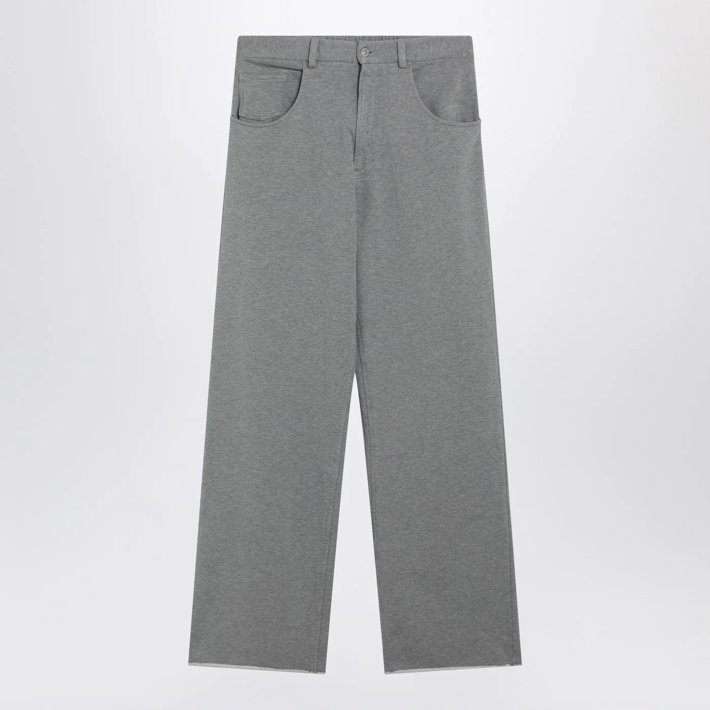 MM6 Maison Margiela Grey mélange cotton trousers