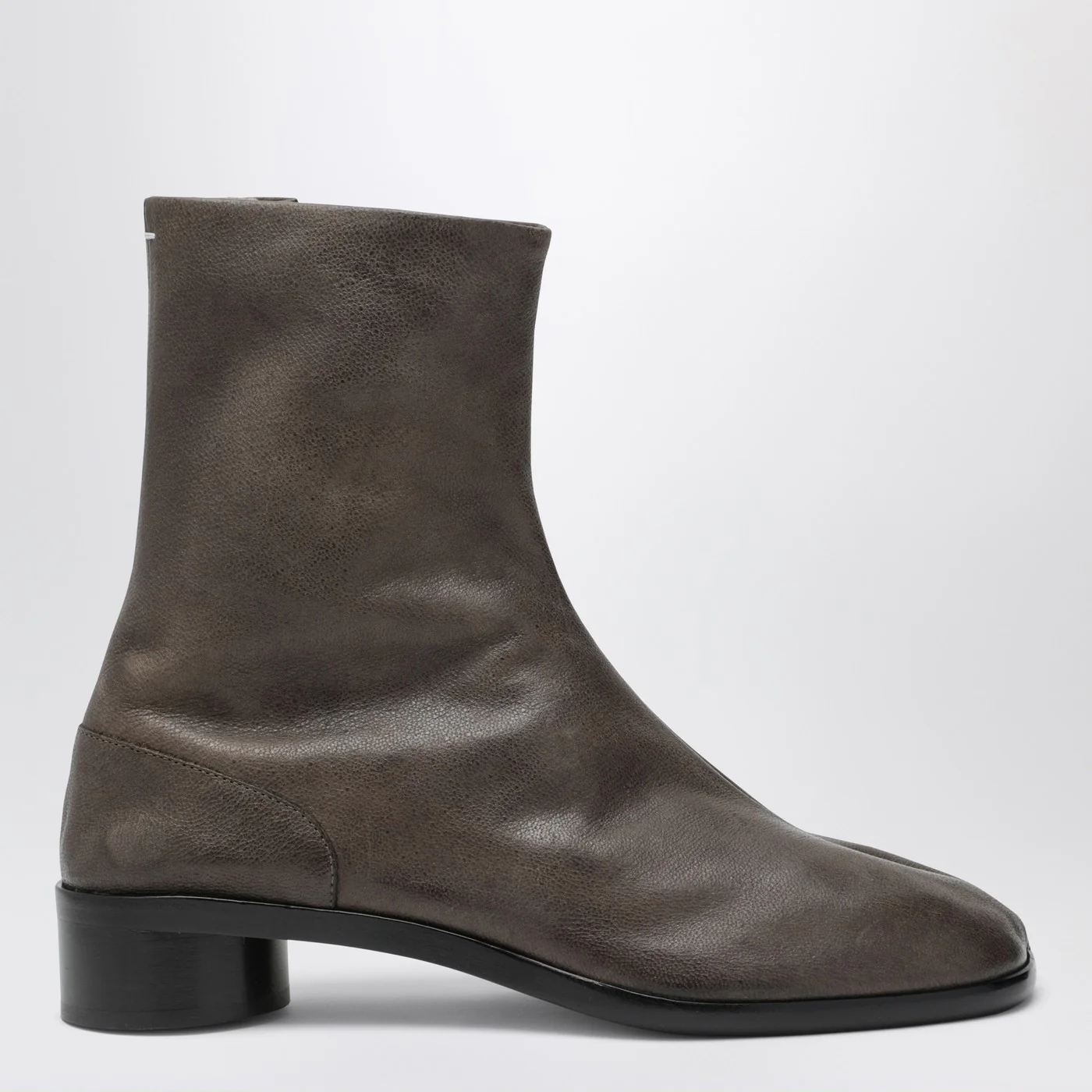 Maison Margiela Tabi ankle boot in brown leather