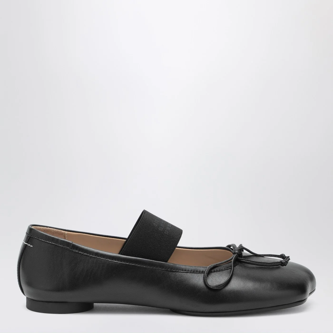 MM6 Maison Margiela Anatomic Numeric black ballet flats