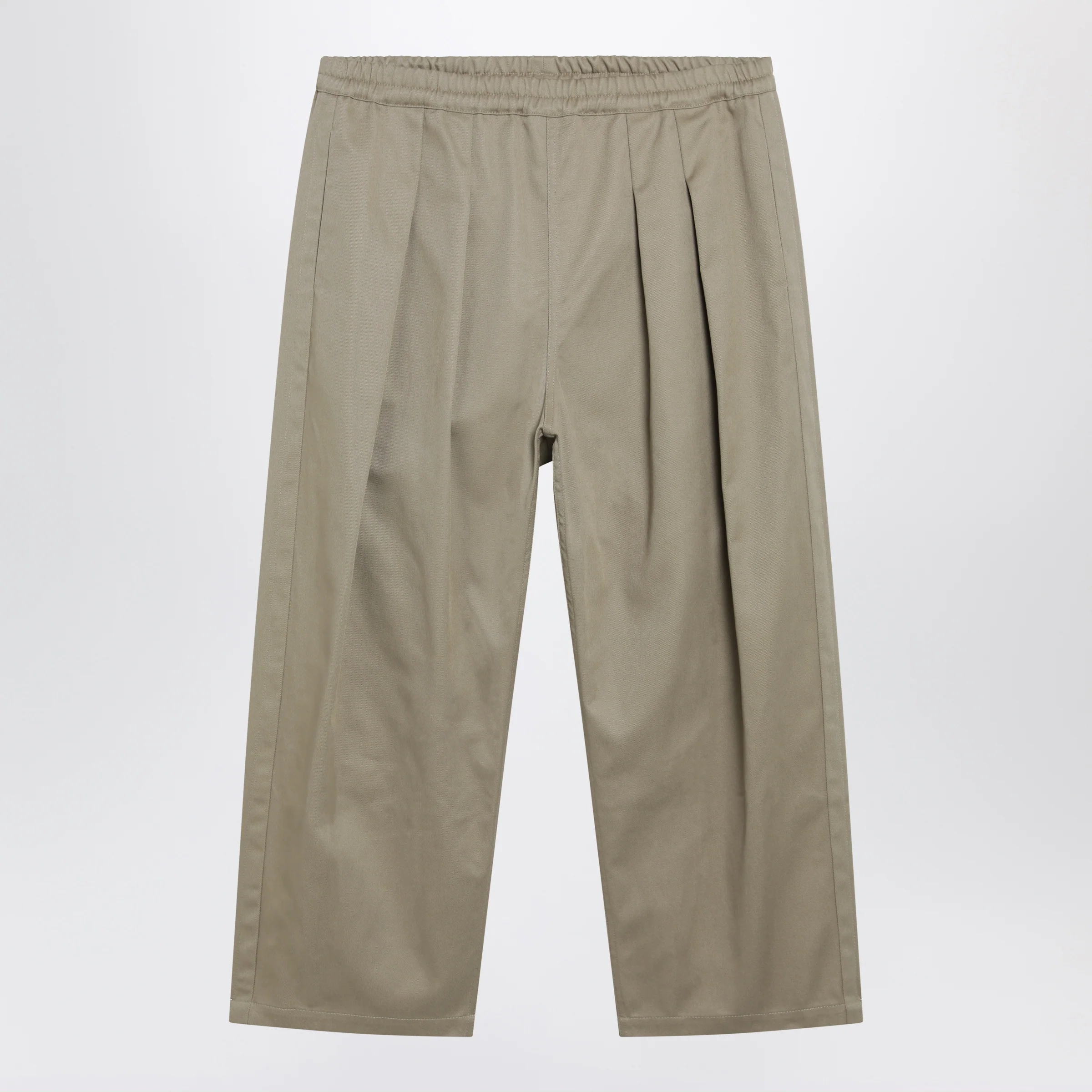 Maison Margiela Low-crotch cotton gabardine trousers in beige