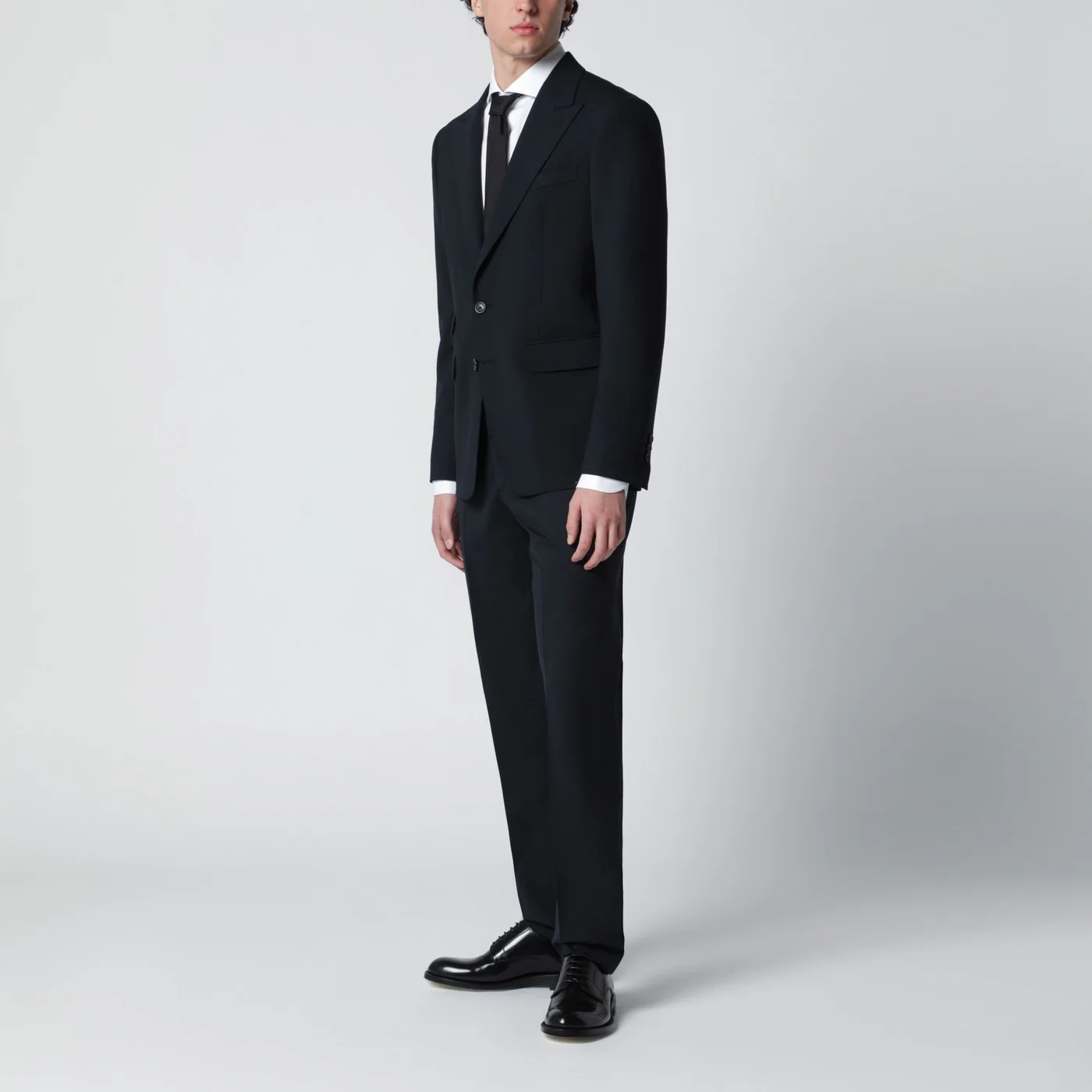 Dsquared2 Navy blue single-breasted suit in wool blend