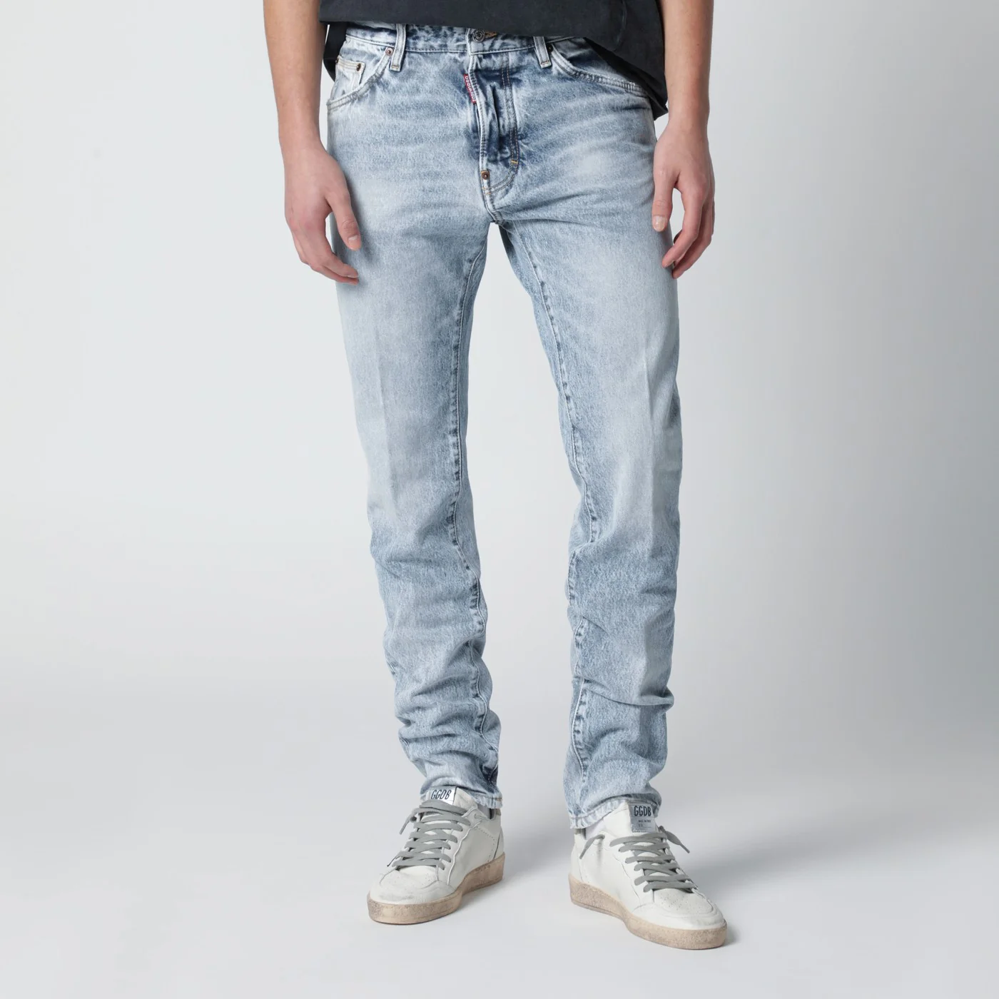 Dsquared2 Vintage-effect stretch denim jeans