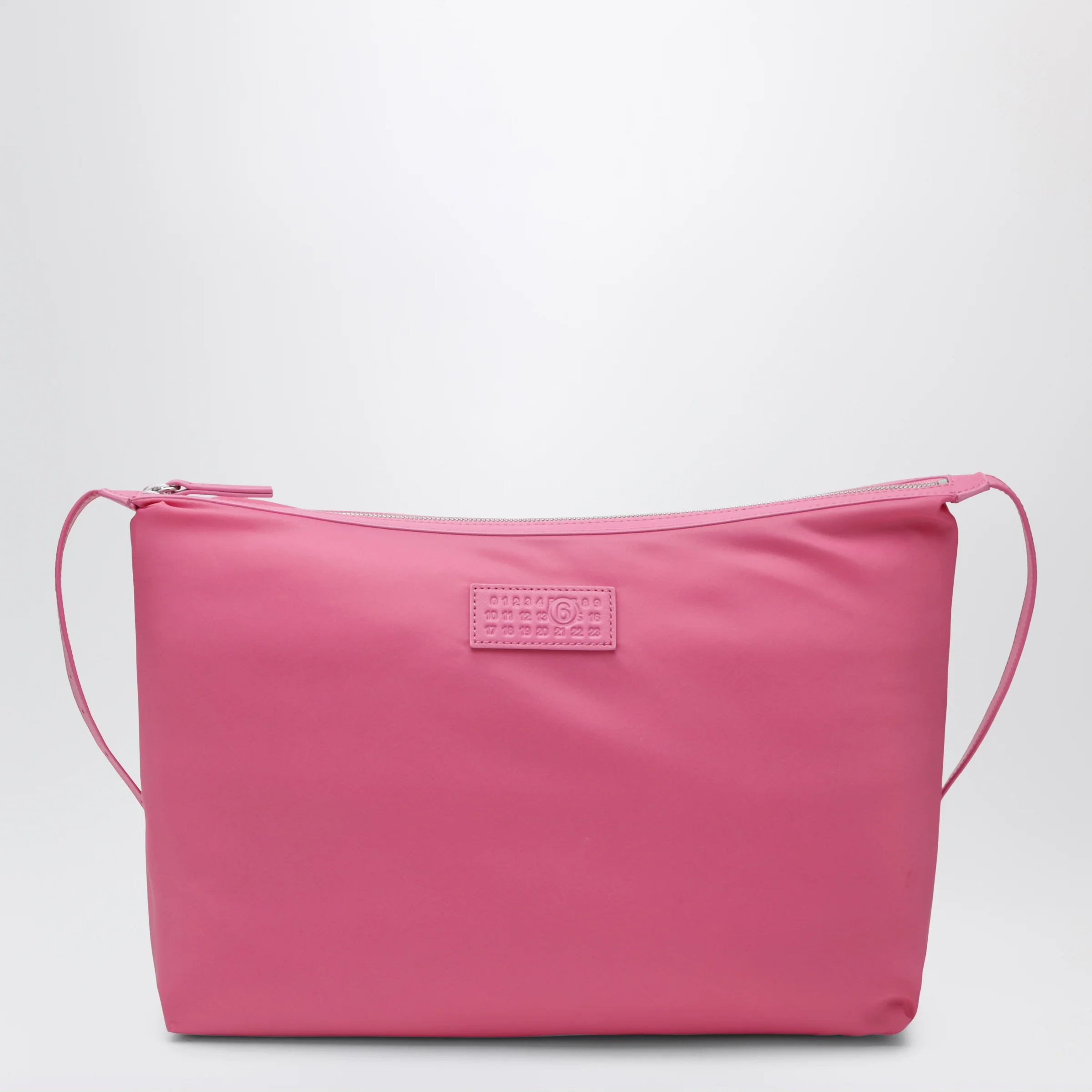 MM6 Maison Margiela Numeric crossbody bag in nylon, carmine rose