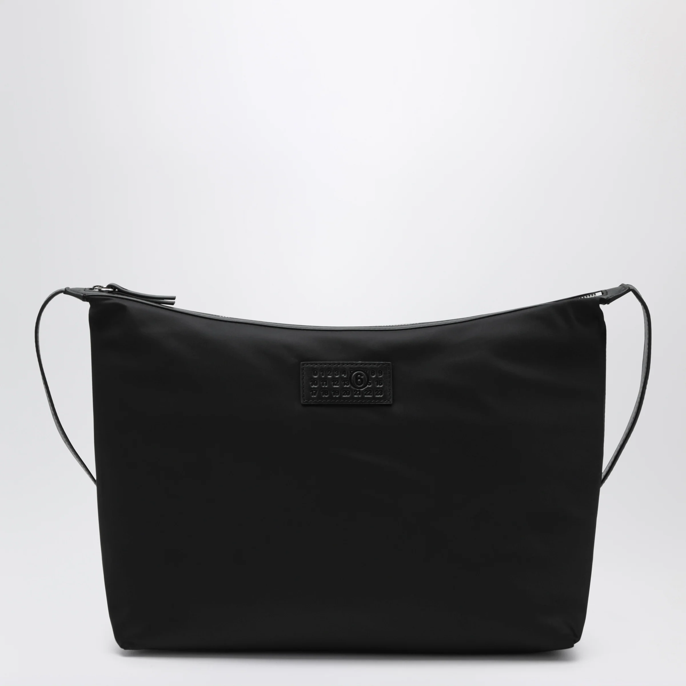 MM6 Maison Margiela Numeric crossbody bag in nylon and leather black