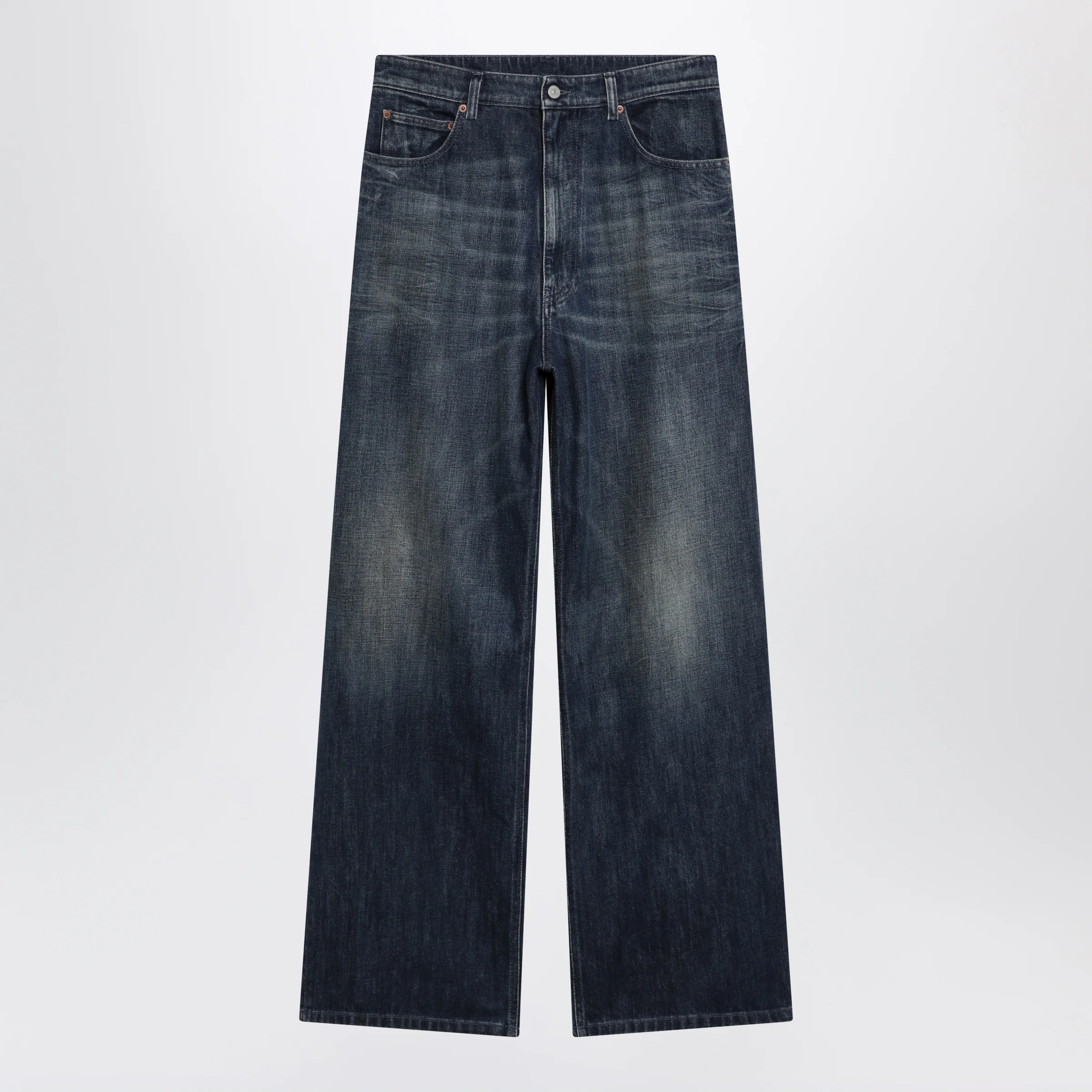 MM6 Maison Margiela Wide blue washed denim jeans