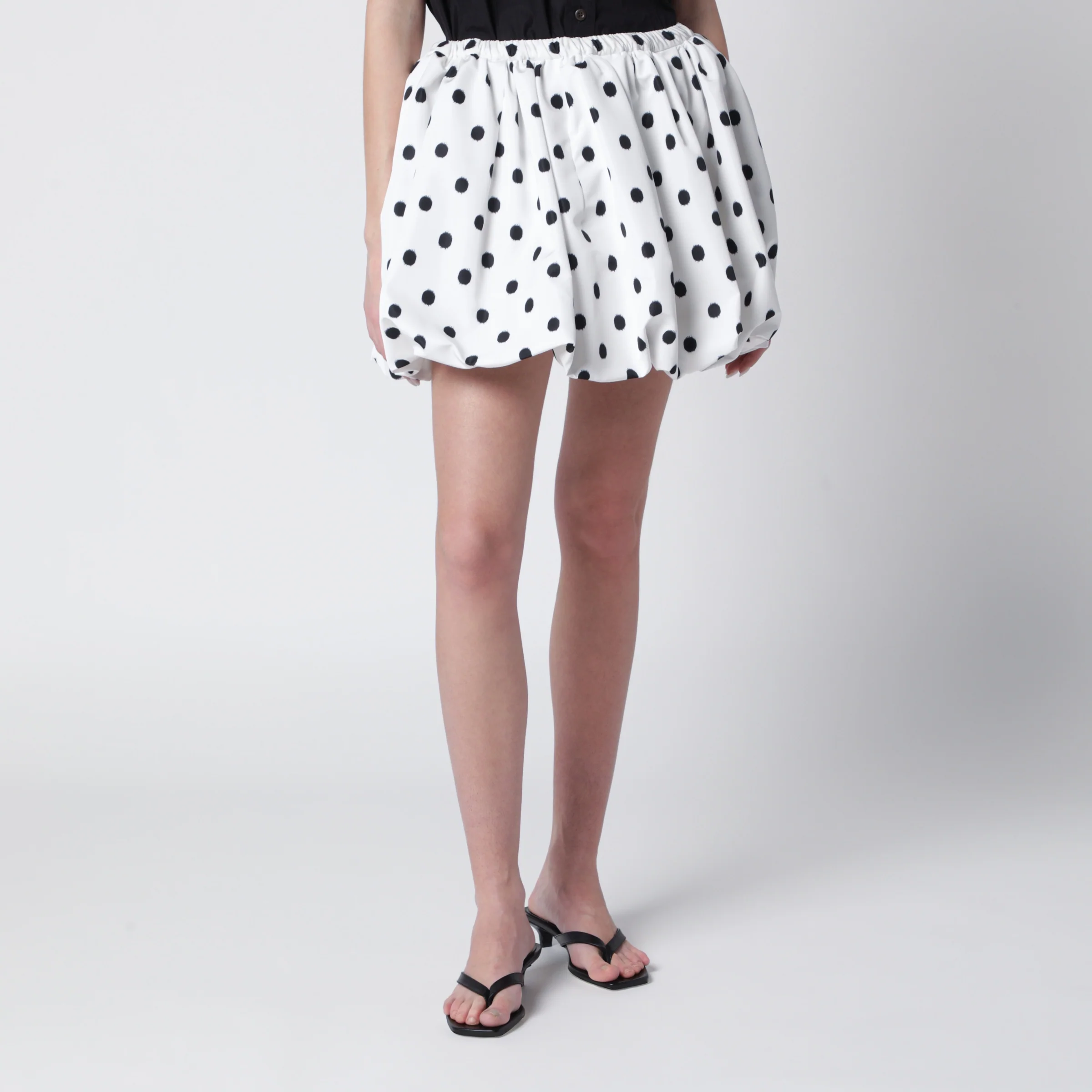 Patou Polka-dot bloomer mini skirt