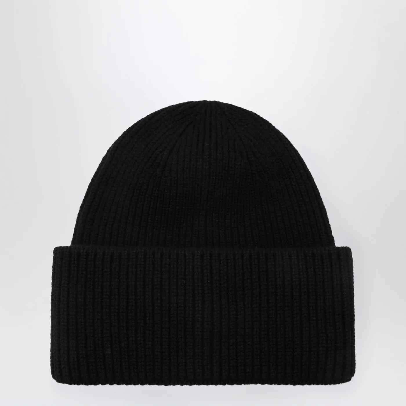 Destin Black wool and cashmere beanie