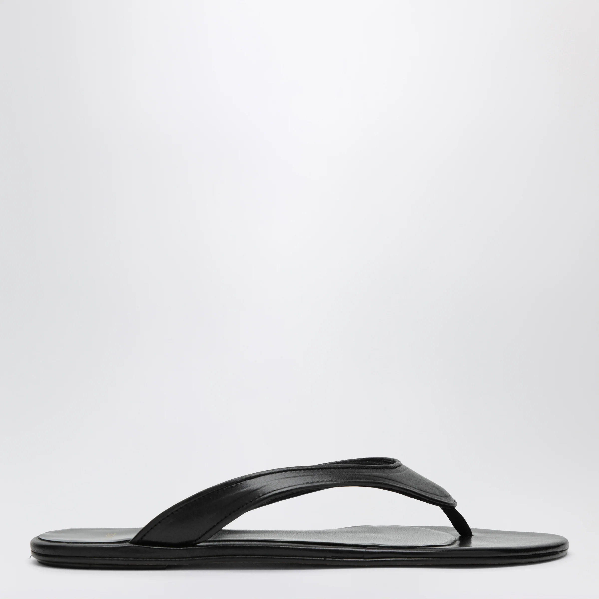 Jude Black Leather Rue Sandal