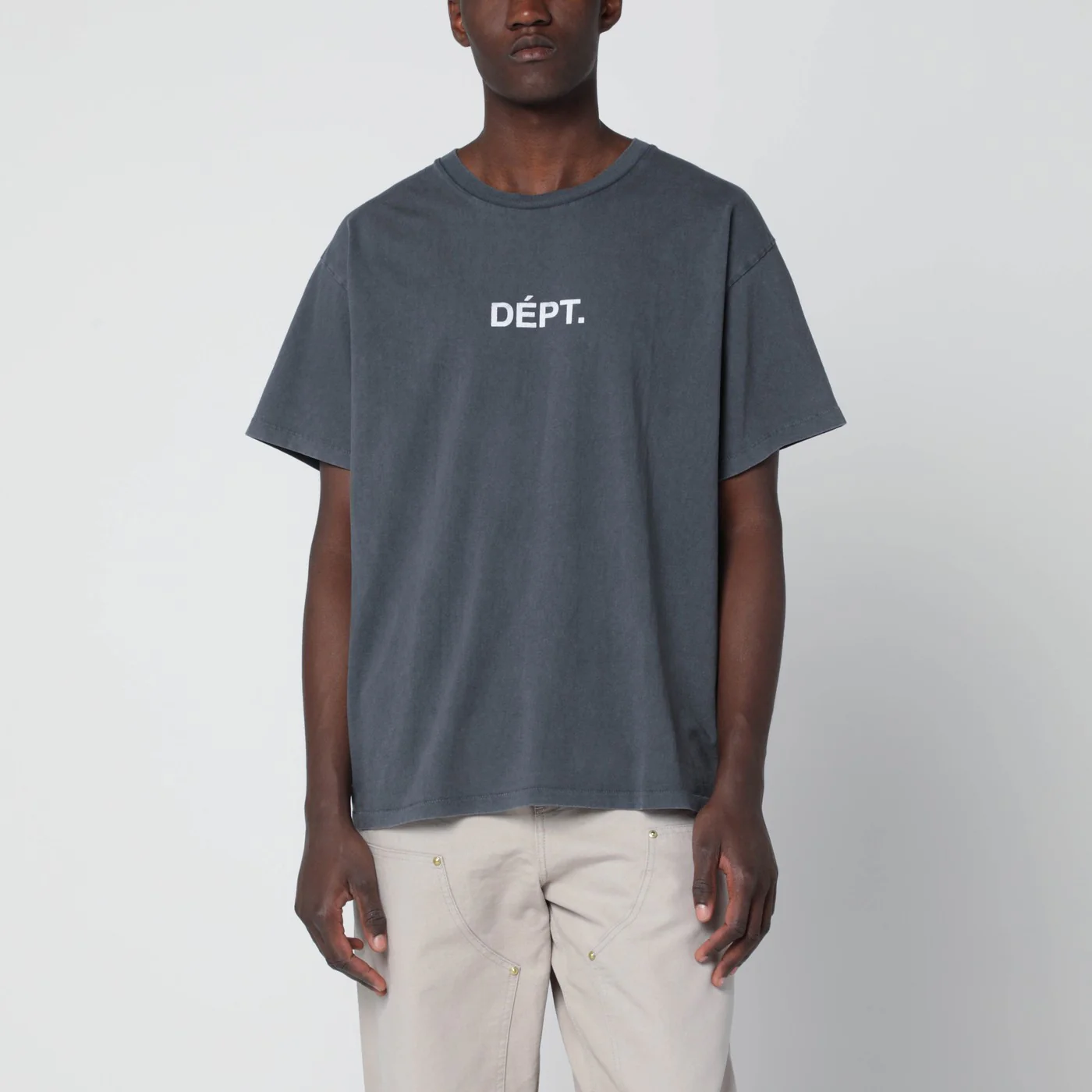 Gallery Dept. Black Team Dept vintage-effect T-shirt