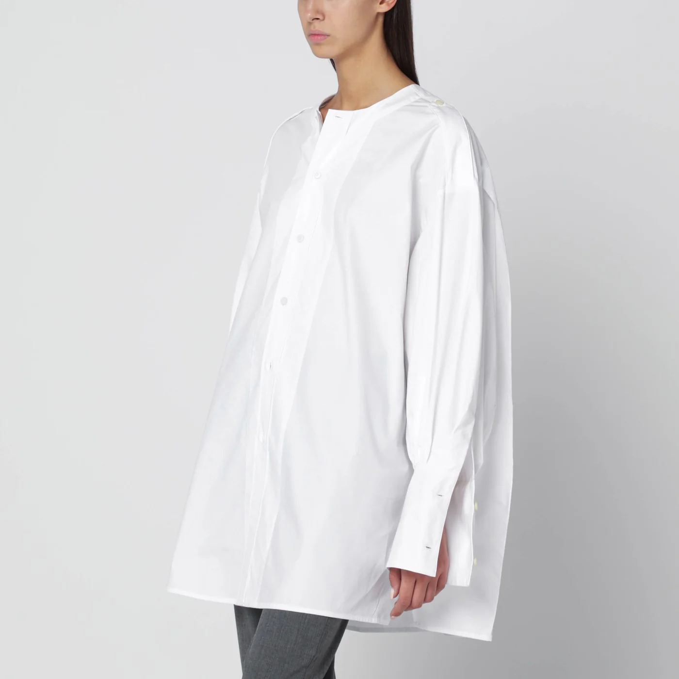 TheLatest Oversized white cotton shirt
