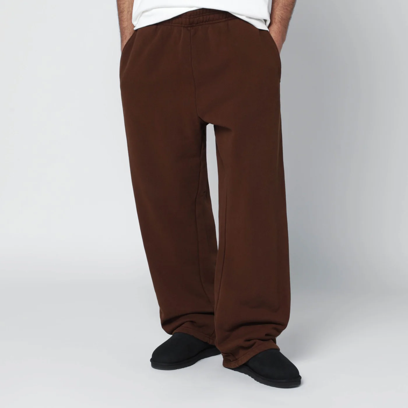 Entire Studios Dark brown cotton joggers