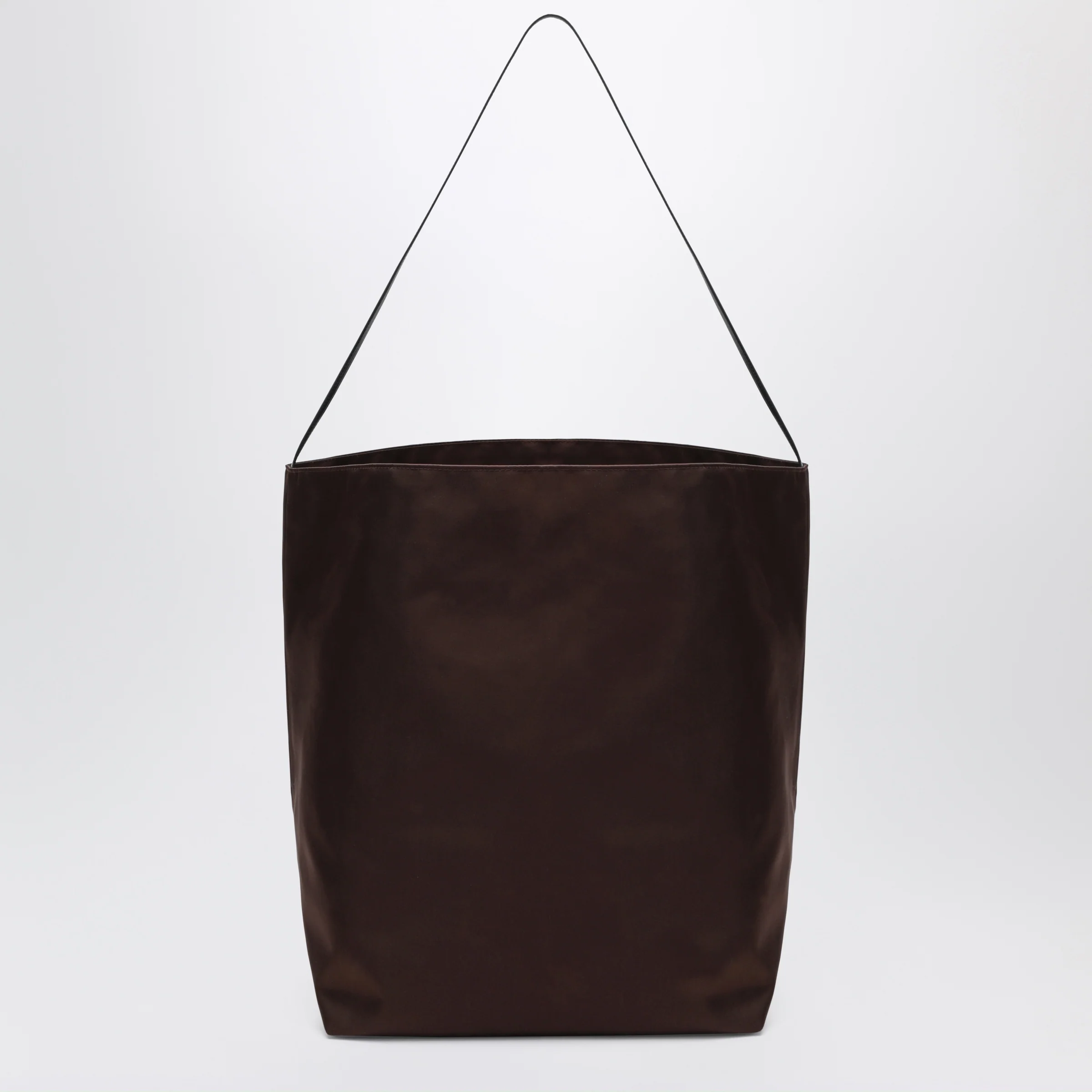 VALESQUE Bucket tote bag in brown nylon