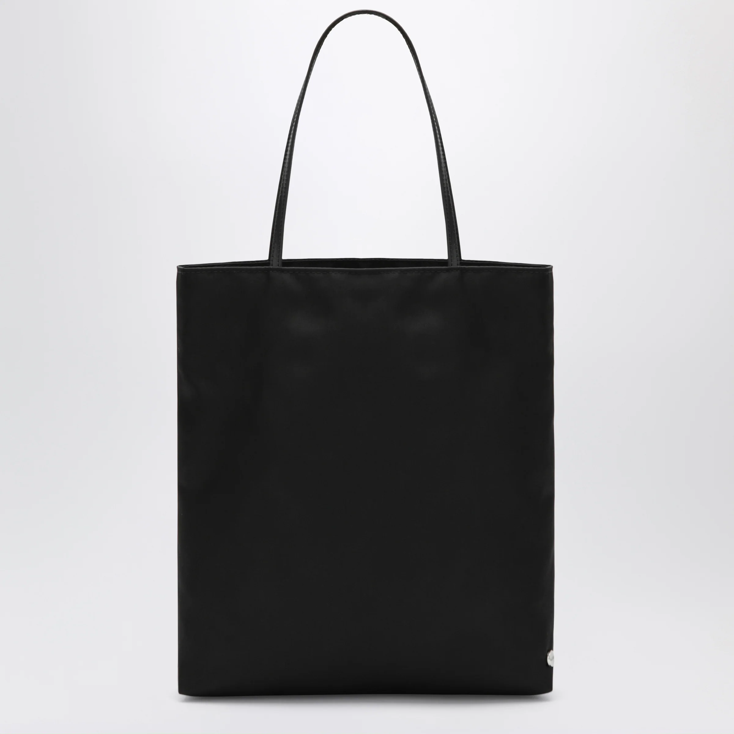VALESQUE Small Thea tote bag in black satin nylon