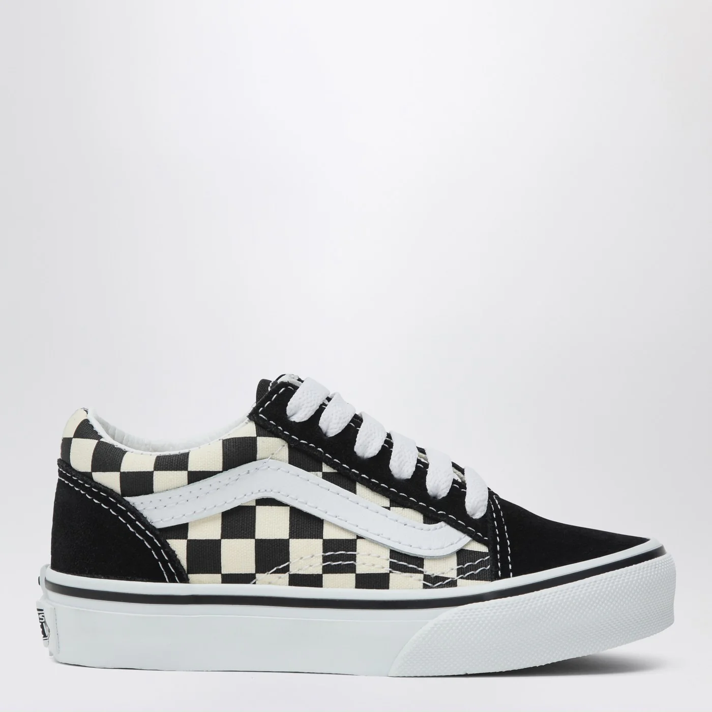 VANS Old Skool Sneaker white/black with Check pattern