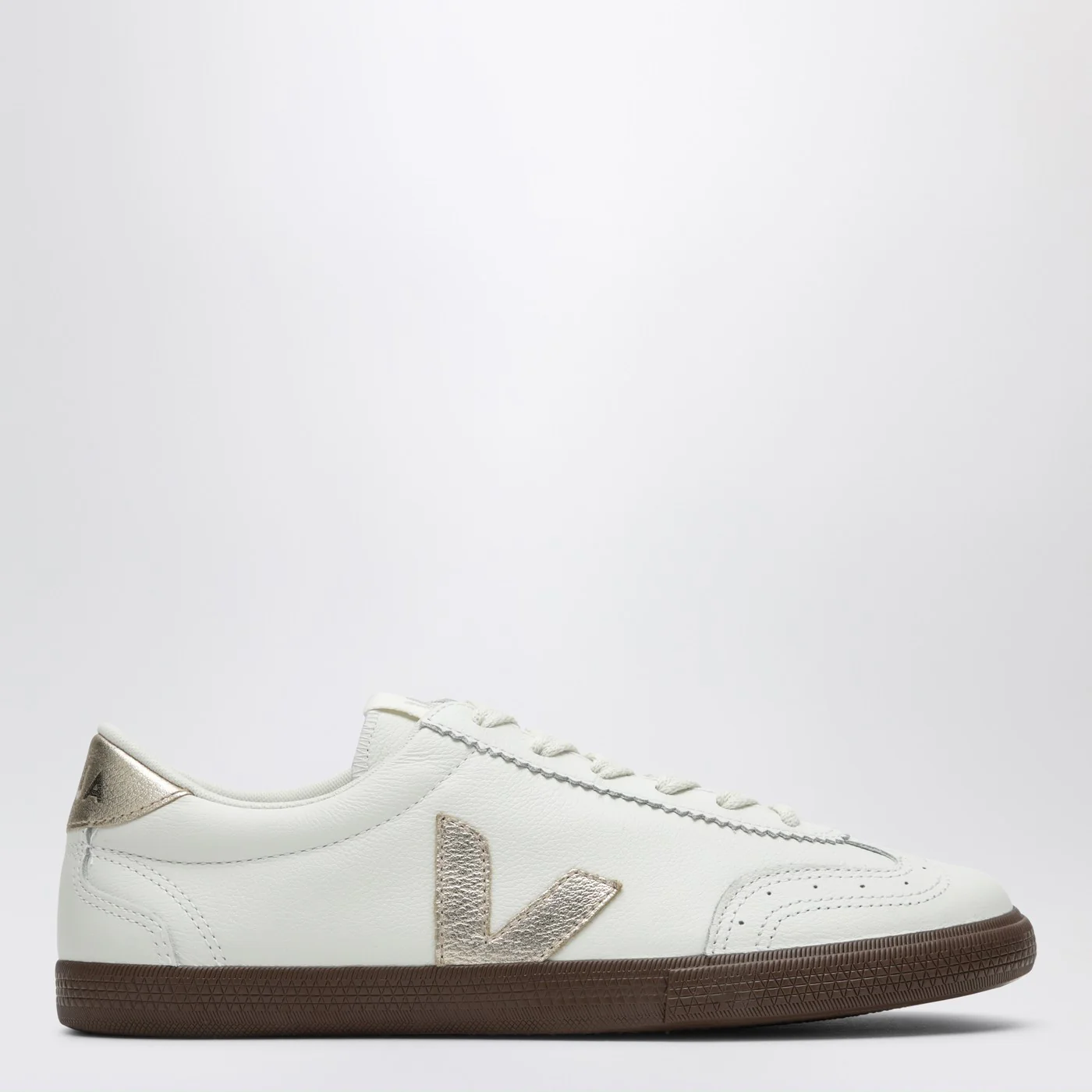 VEJA Volley sneakers in white/platinum leather
