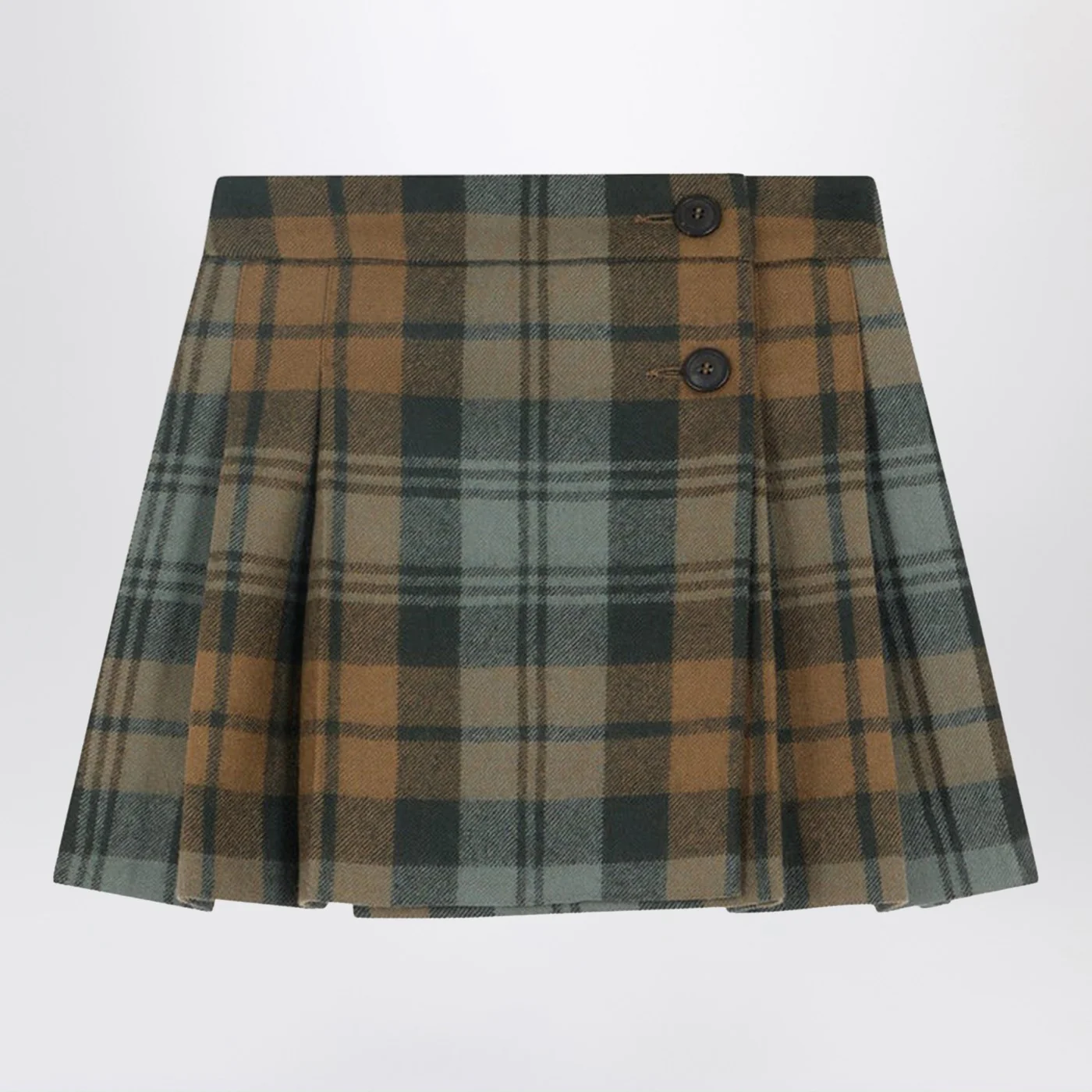 Bonpoint Talissa kilt skirt in wool with check pattern