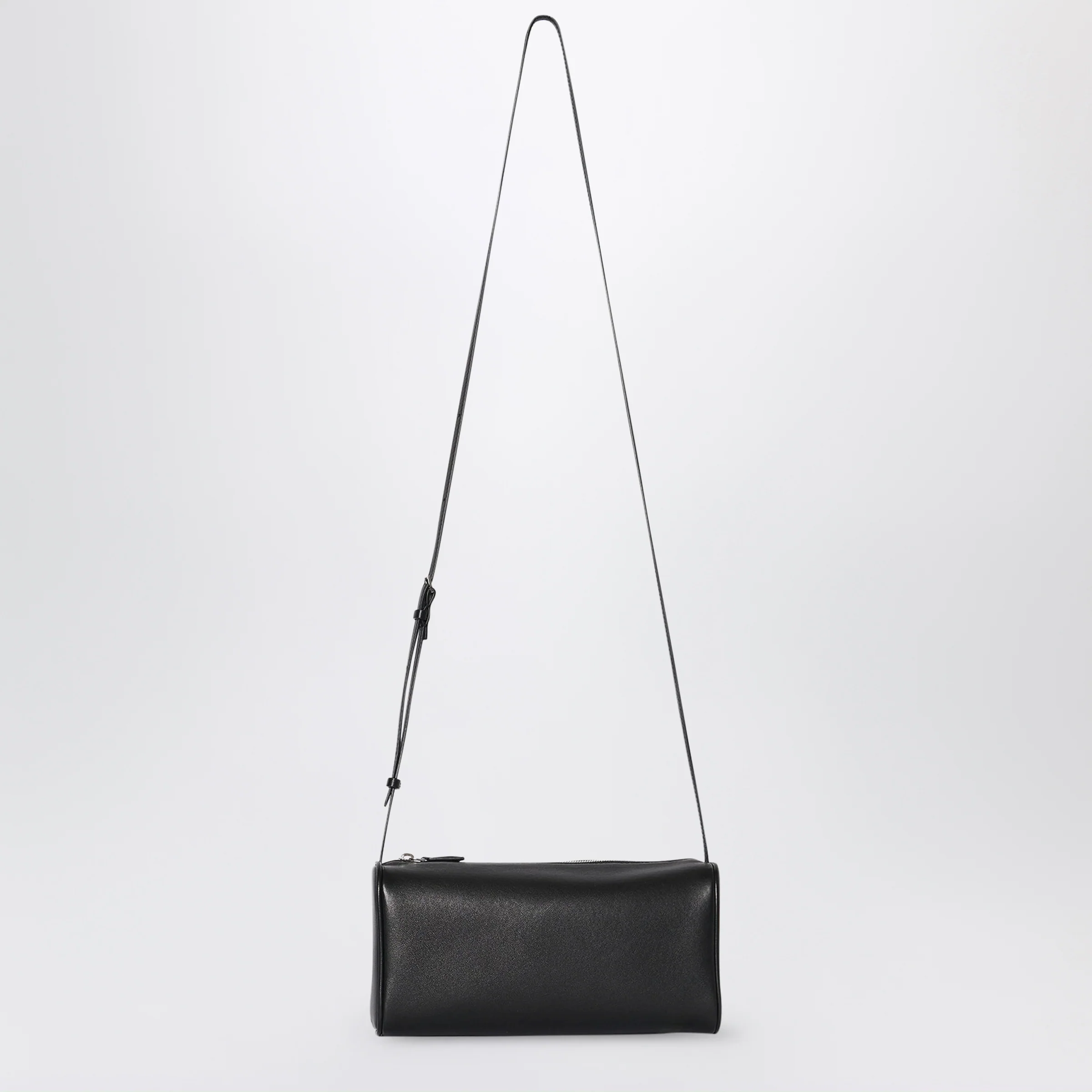 The Row 90's leather shoulder bag in black lambskin