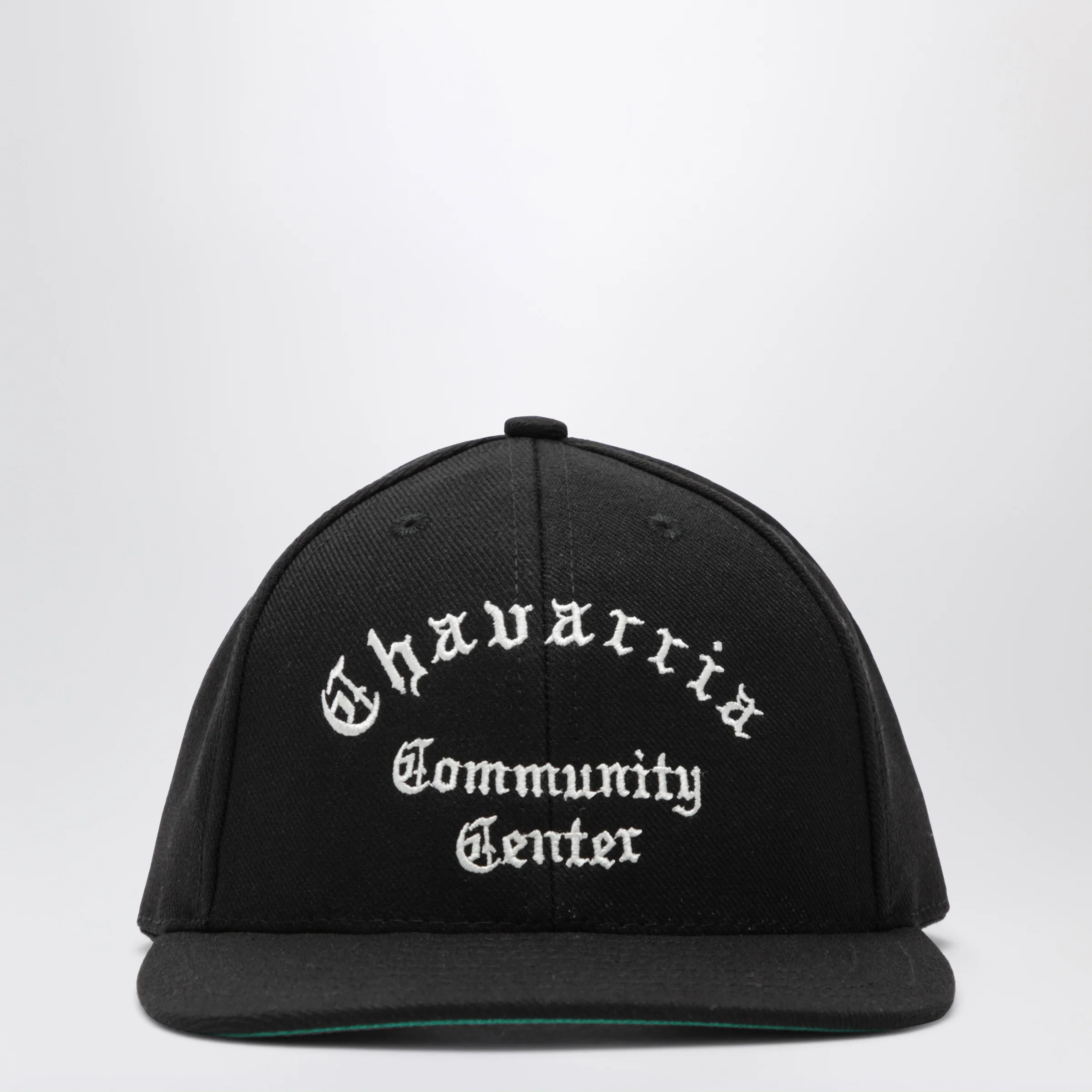 Willy Chavarria Black baseball cap with embroidered logo