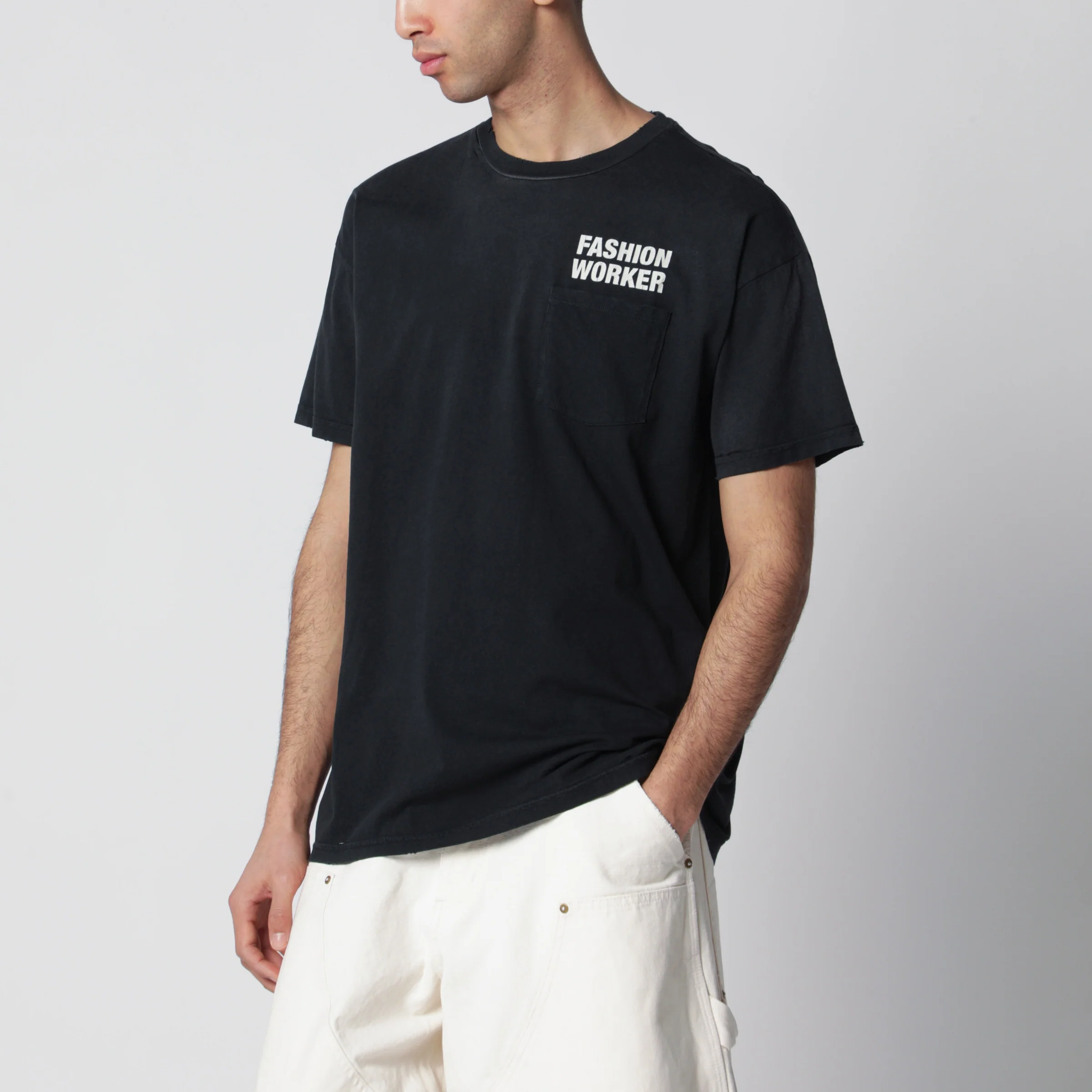 Willy Chavarria Black Fashion Worker T-shirt