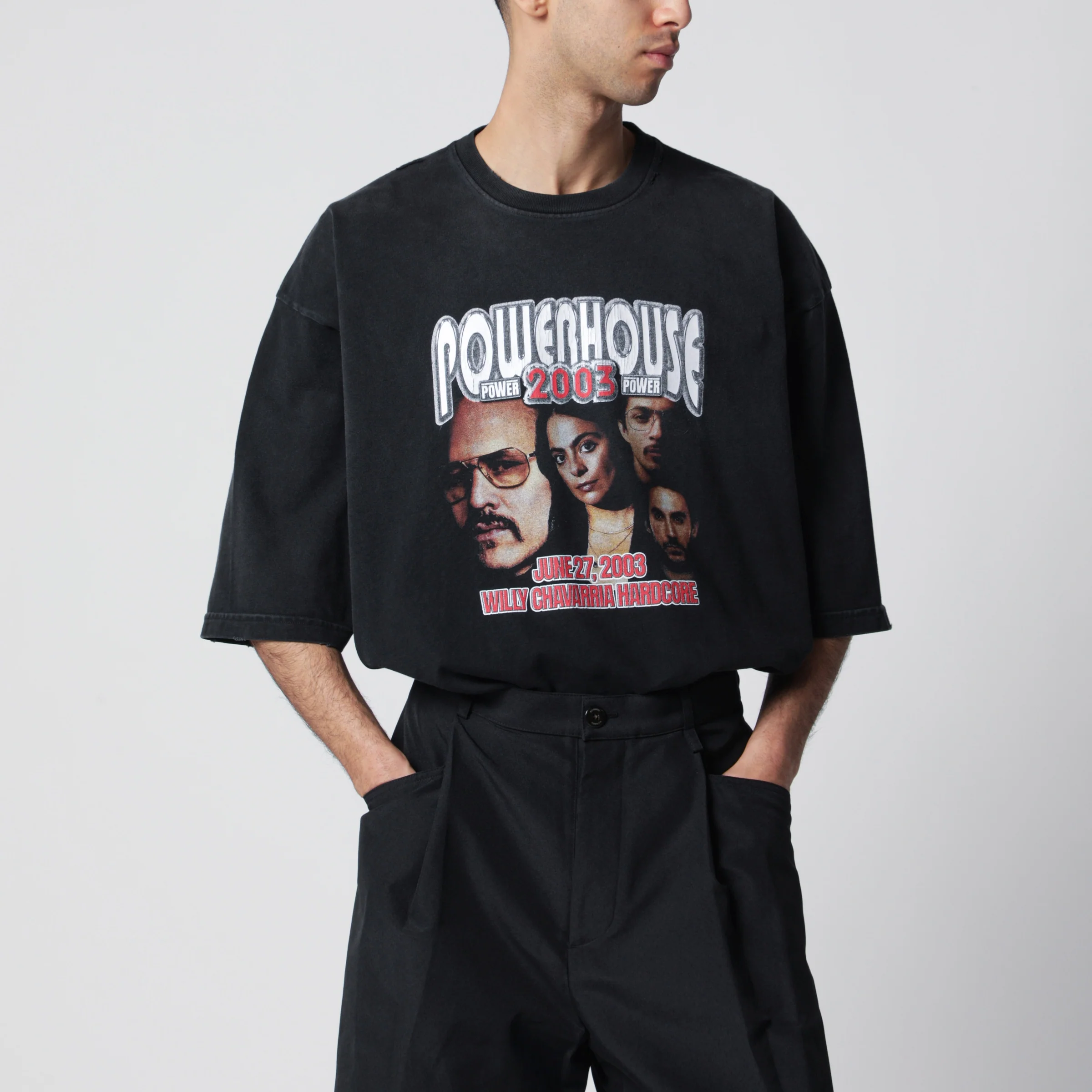 Willy Chavarria Black Powerhouse Northsider T-shirt