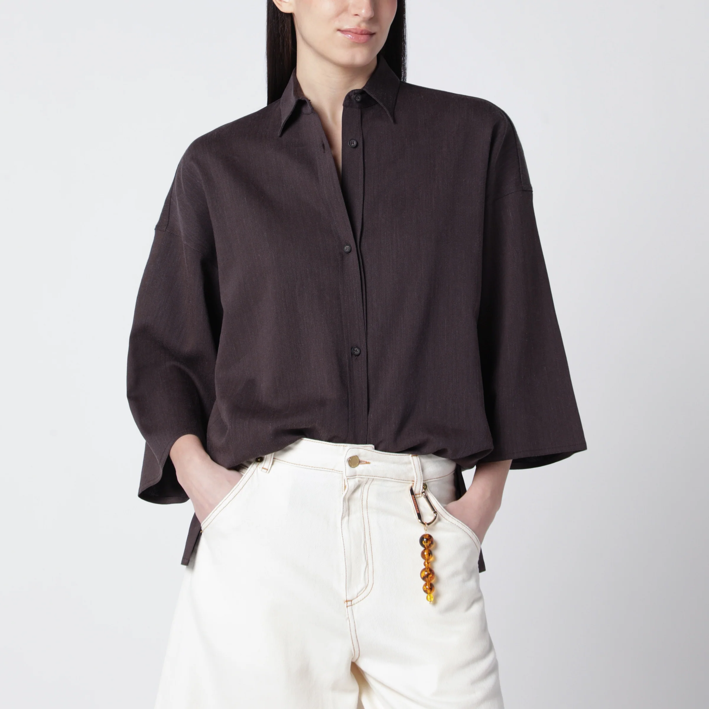 DARKPARK Dora brown twill shirt